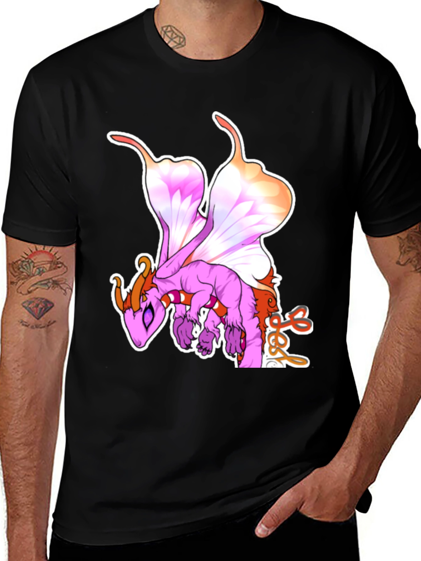 Variant 19 of Dragon Graphic Tee - Fantasy Creature Design