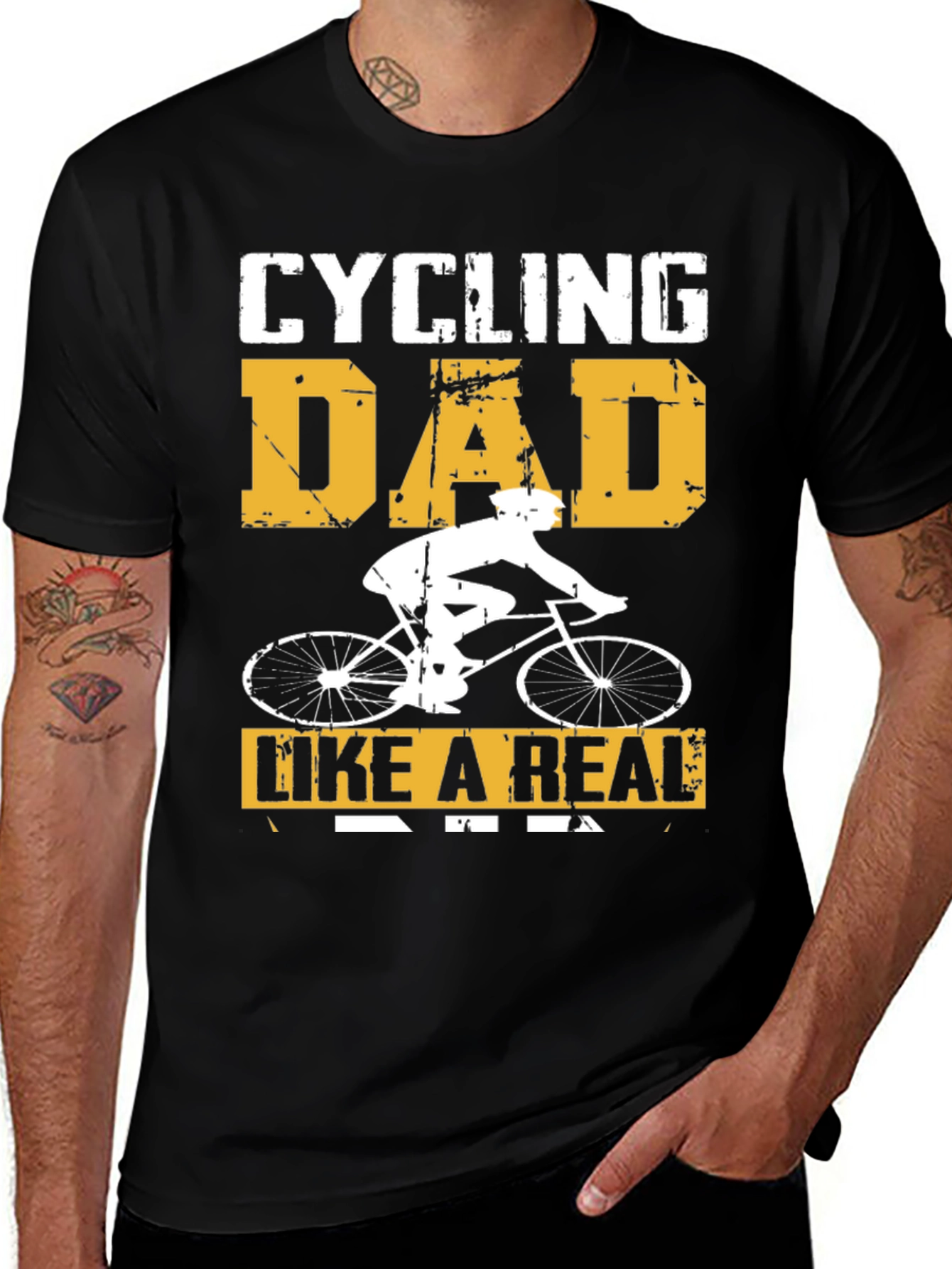 Variant 25 of Cycling Dad T-Shirt - Like a Real Dad