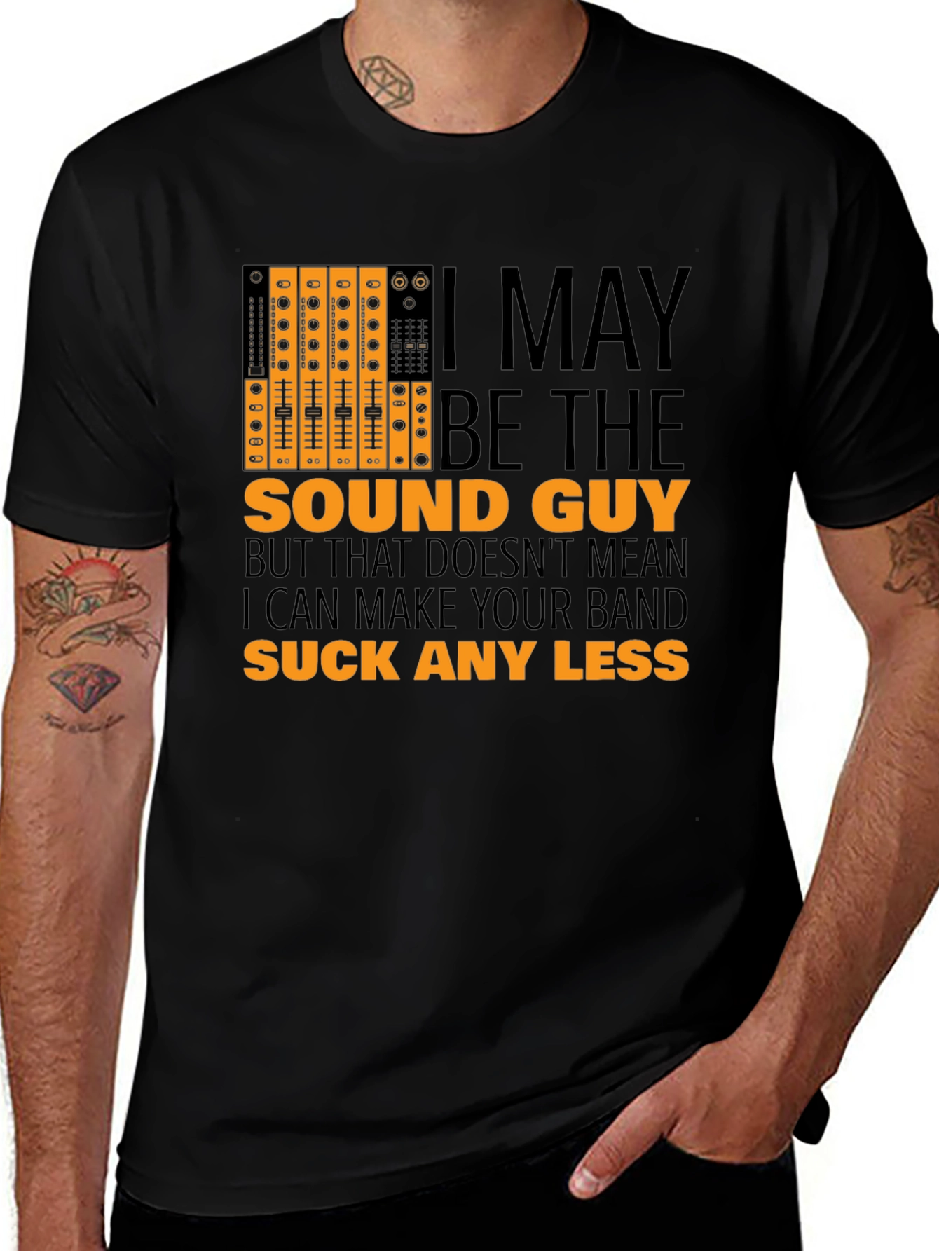 Variant 23 of Sound Guy Graphic T-Shirt - Musician Humor