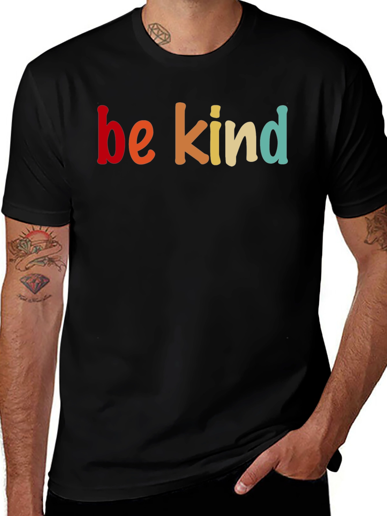 Variant 9 of Be Kind Graphic Tee - Retro Style Shirt