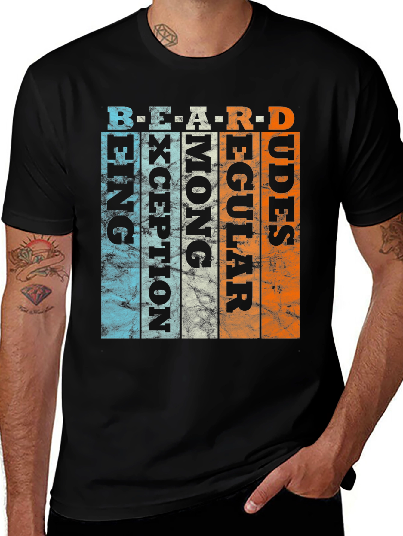 Variant 17 of Beard Rules Funny Graphic T-Shirt