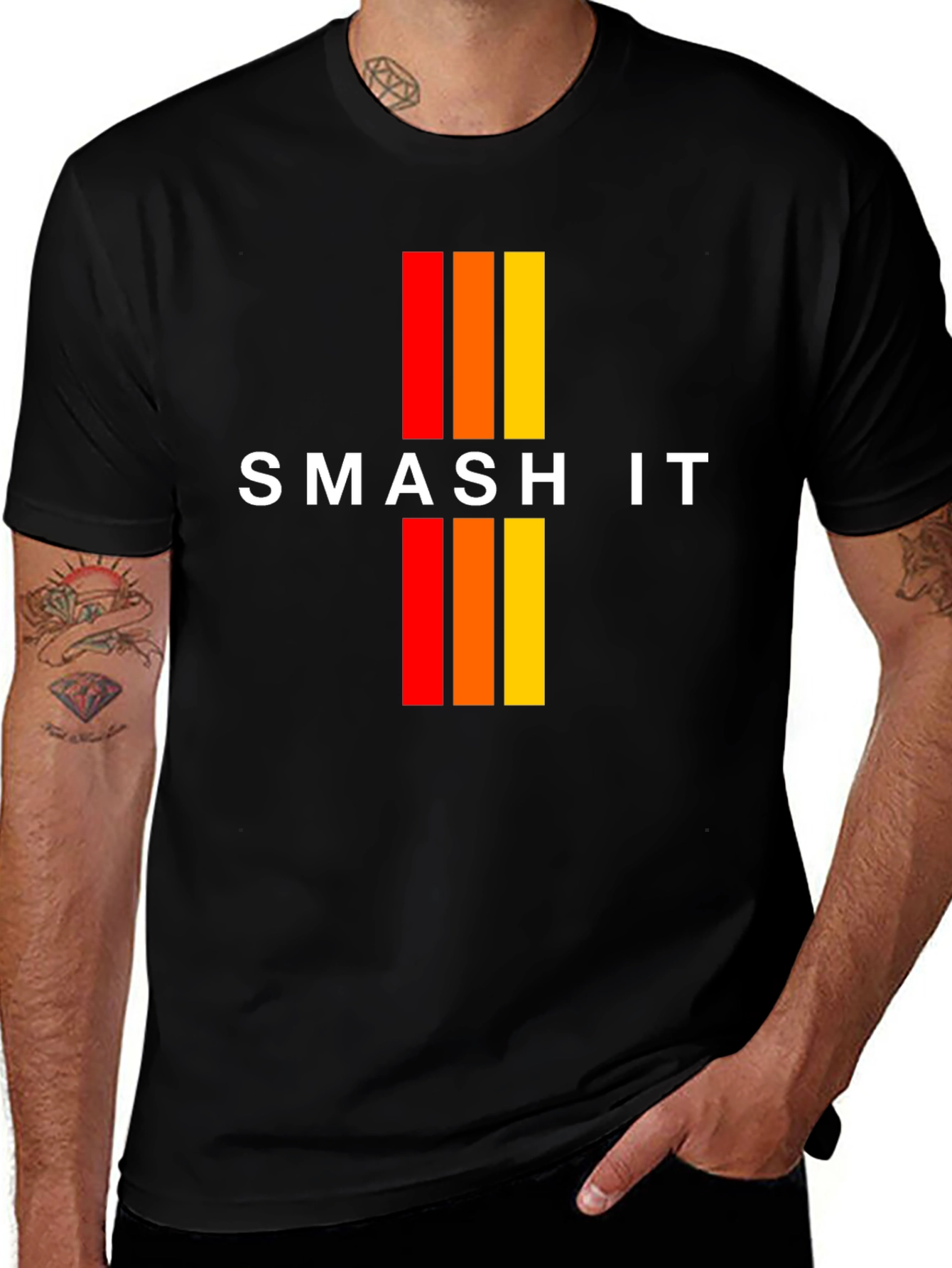 Smash It Graphic Tee - Trendy Casual Shirt