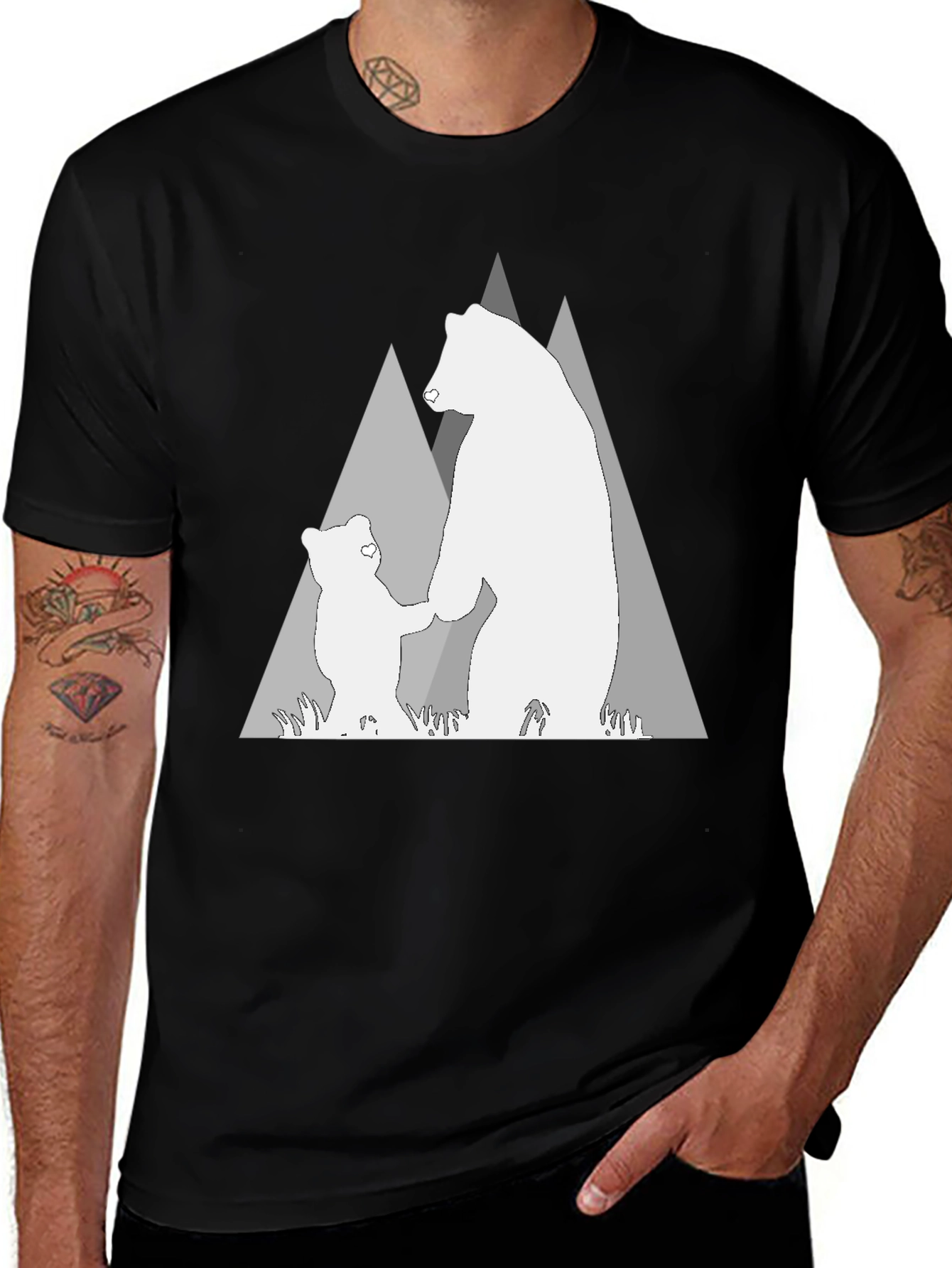 Variant 25 of Bear Mountain Graphic Tee - Black