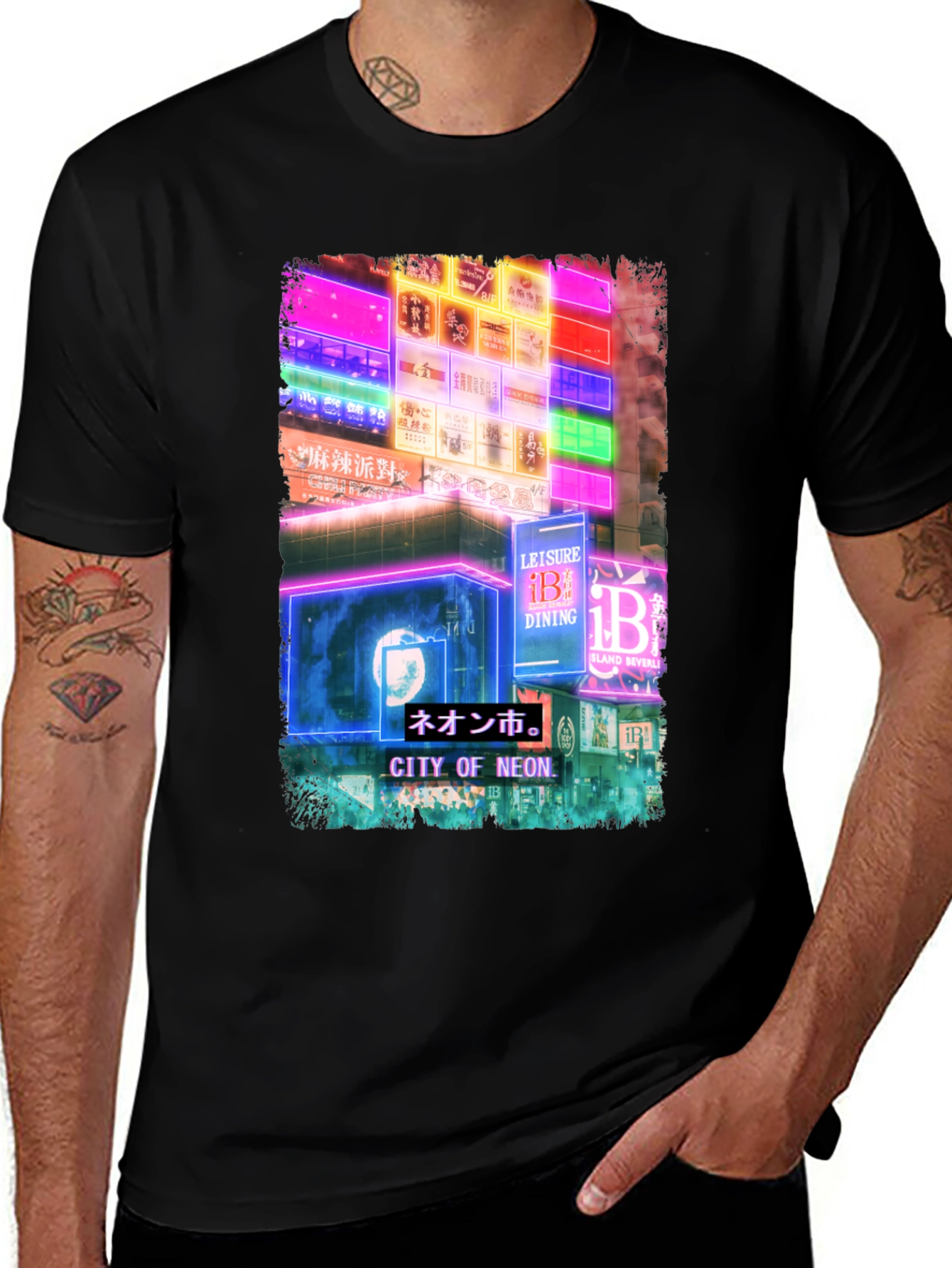 Variant 12 of Neon City Graphic T-Shirt