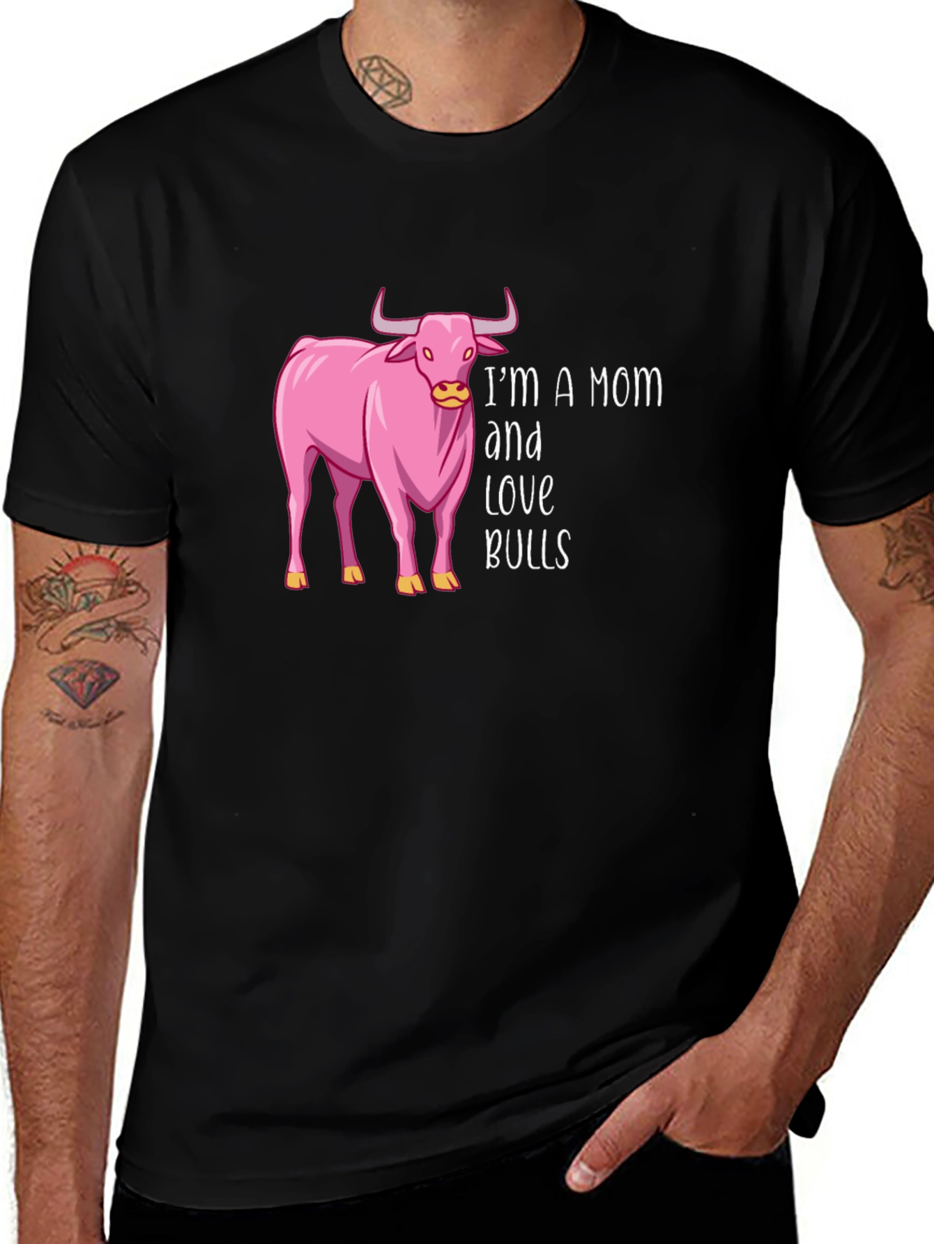 Variant 24 of I'm A Mom and Love Bulls T-Shirt