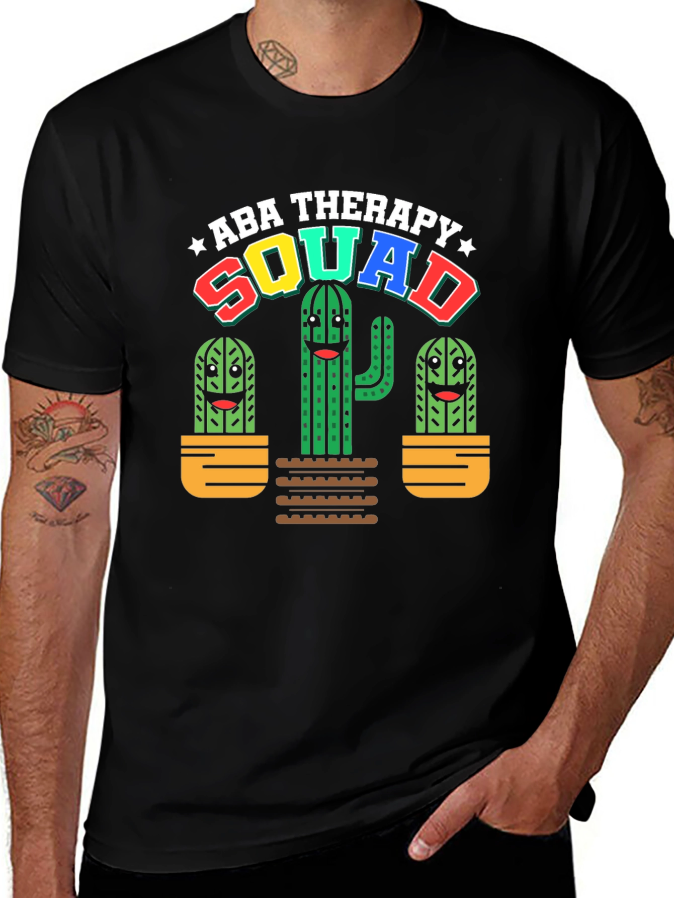 ABA Therapy Squad Cactus T-Shirt