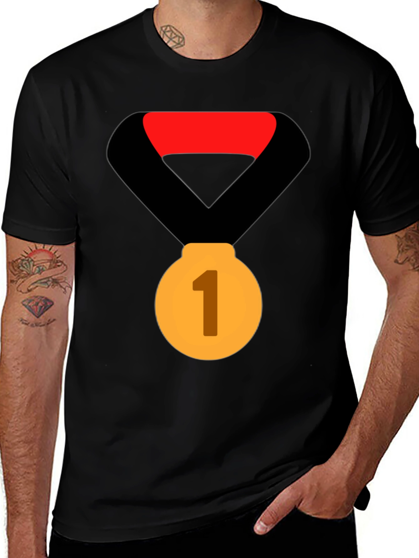 Variant 24 of Champion Tee: First Place Gold Medal Graphic T-Shirt