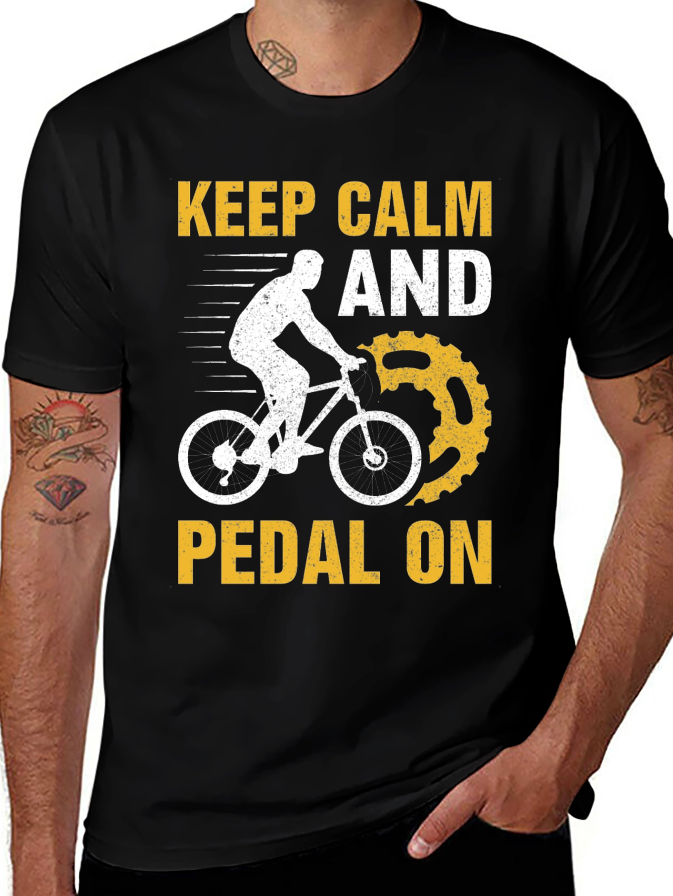 Variant 15 of Keep Calm and Pedal On T-Shirt