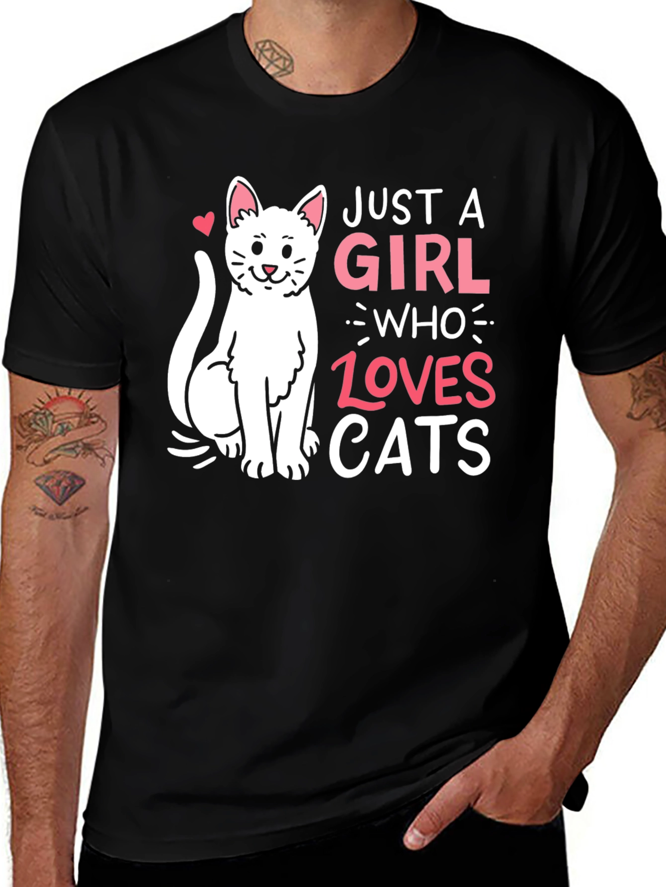 Variant 9 of Just a Girl Who Loves Cats T-Shirt
