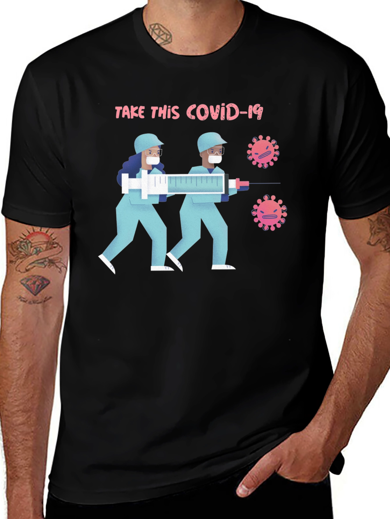 Variant 2 of Take This COVID-19 T-Shirt