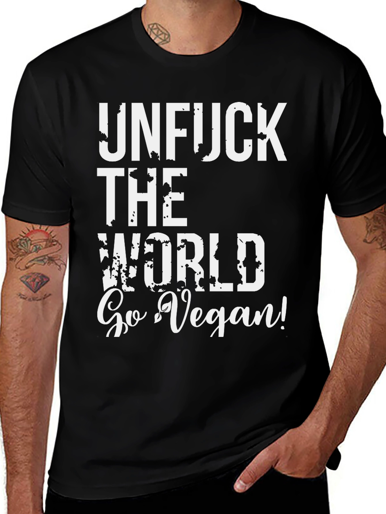 Variant 6 of Unfuck the World Vegan T-Shirt