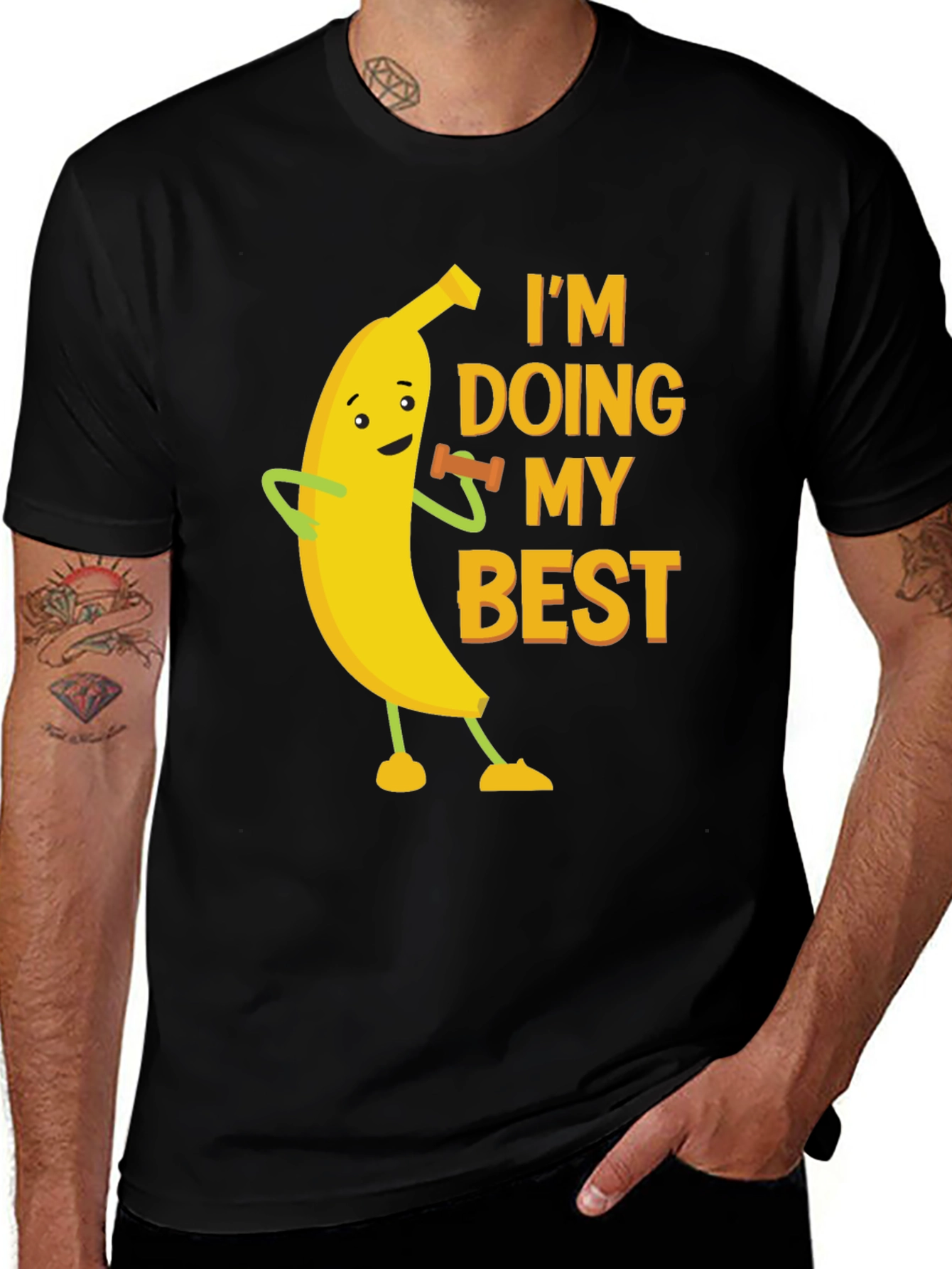 Variant 23 of Funny Banana Workout Graphic Tee