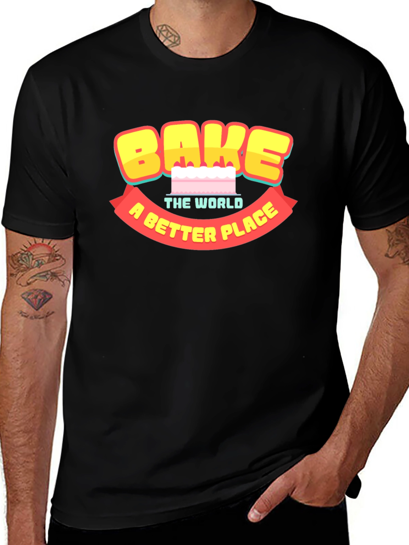 Variant 20 of Bake the World a Better Place Graphic Tee