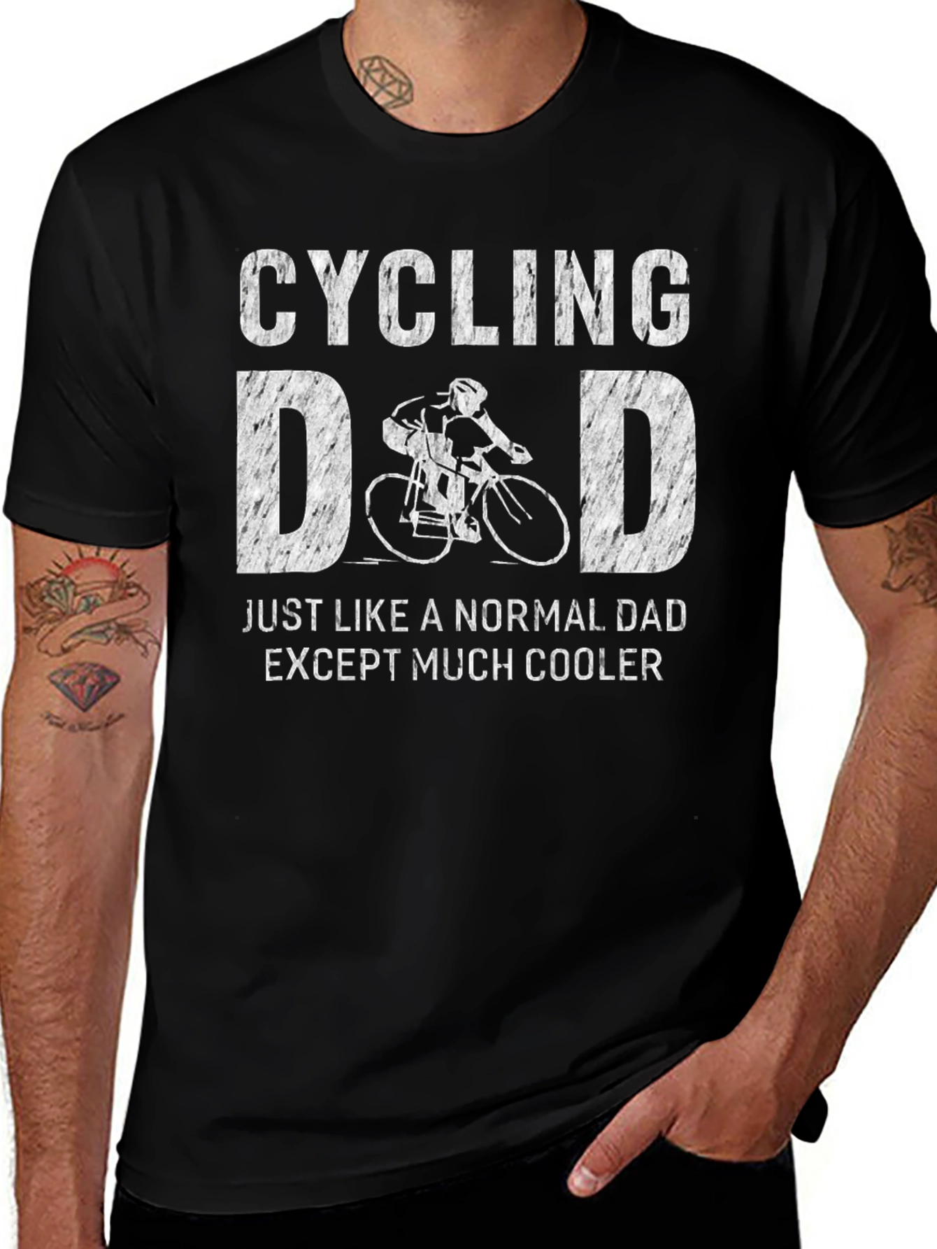 Variant 28 of Cycling Dad T-Shirt - Cool Dad Graphic Tee