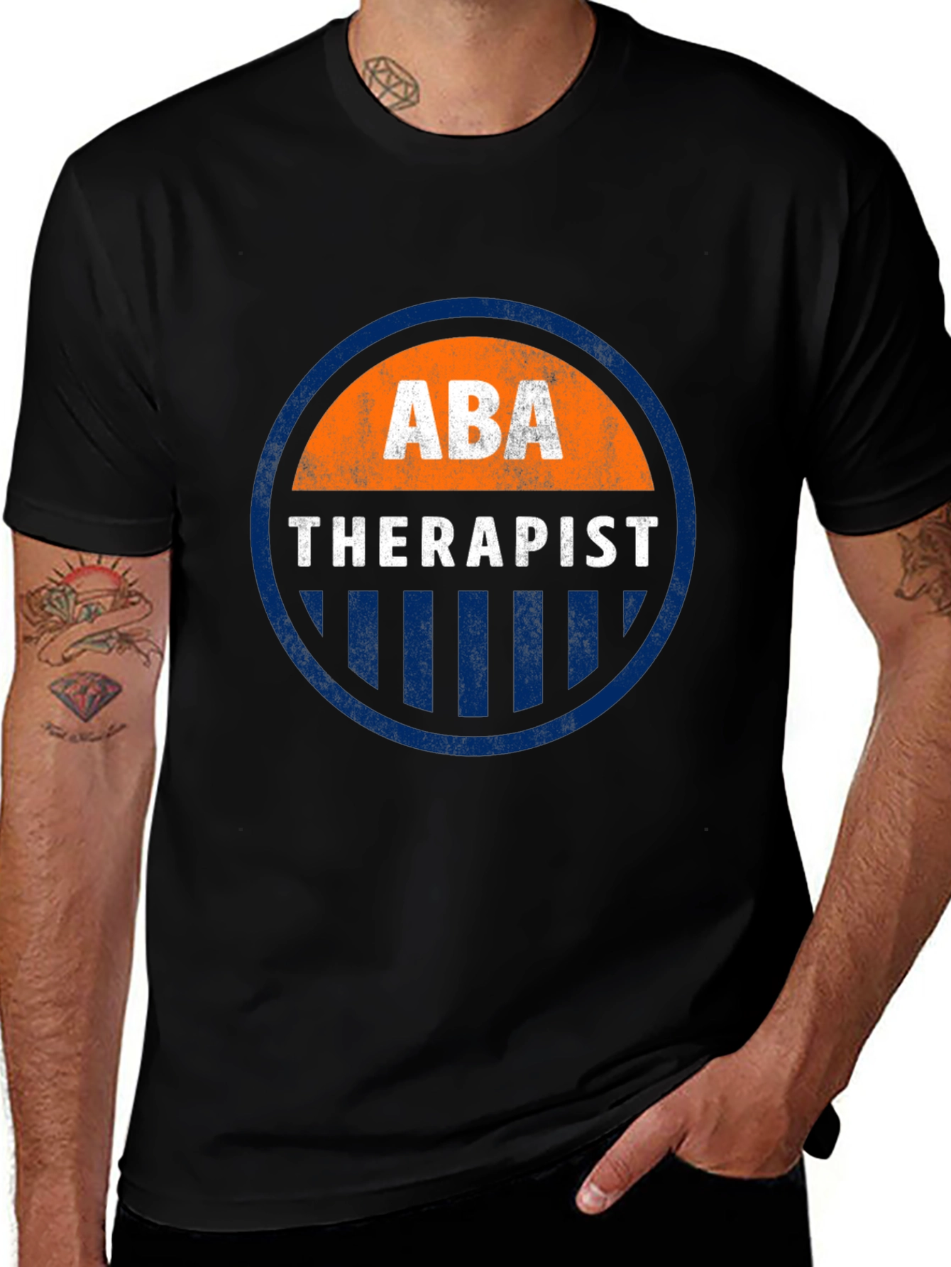ABA Therapist Graphic T-Shirt - Round Emblem Design