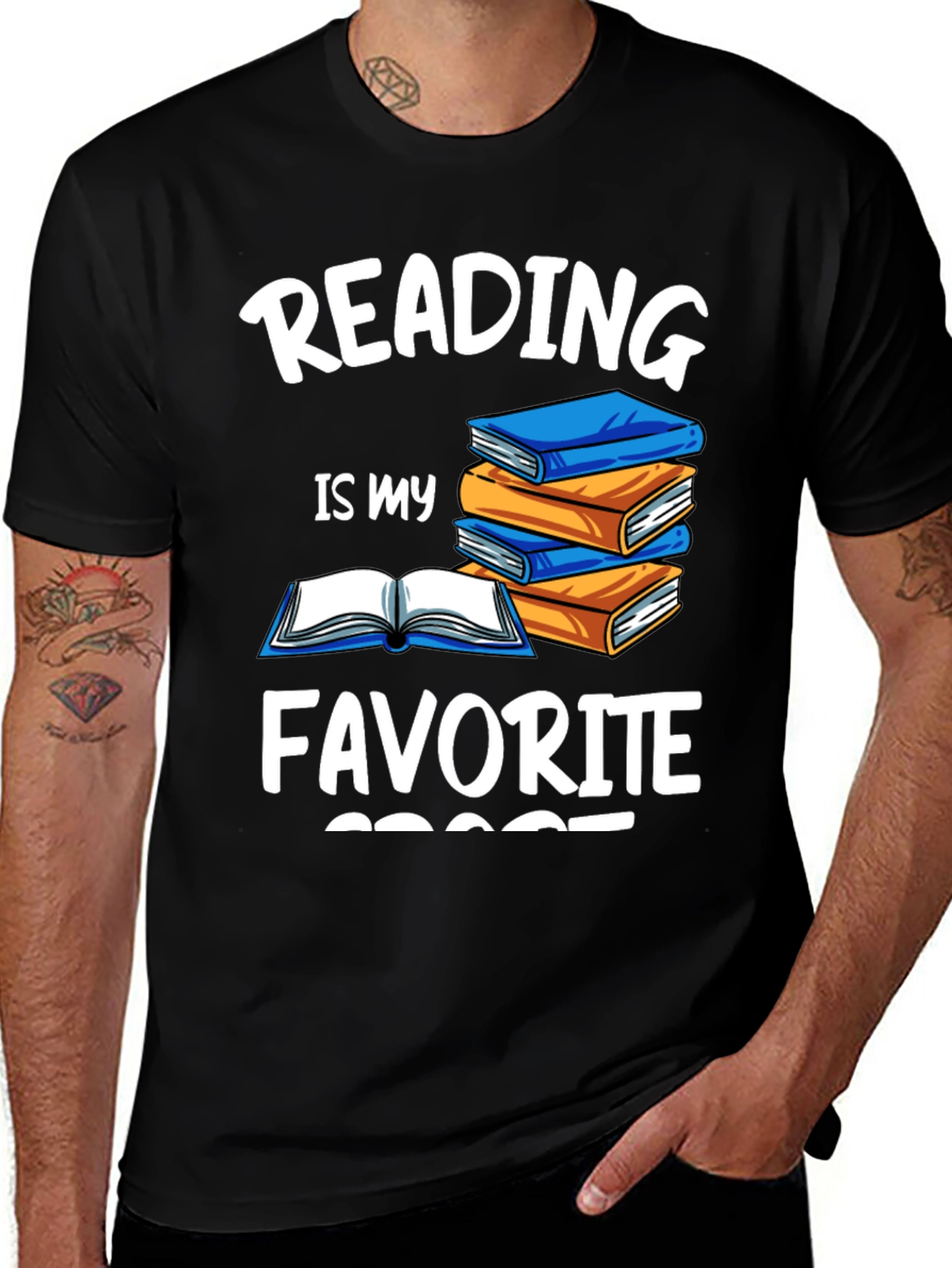 Variant 15 of Reading is my Favorite Sport T-Shirt