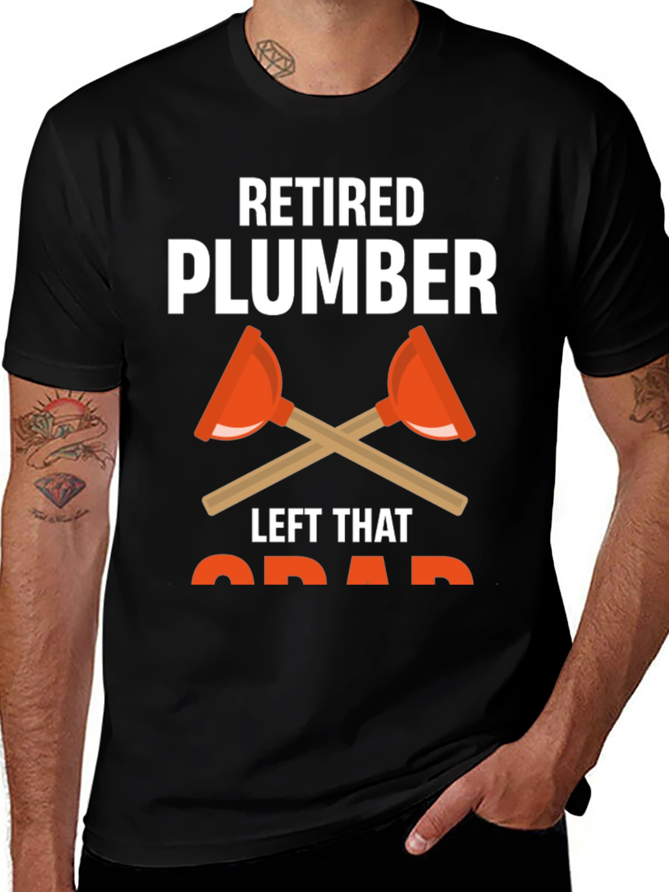 Variant 25 of Retired Plumber T-Shirt Funny Retirement Gift