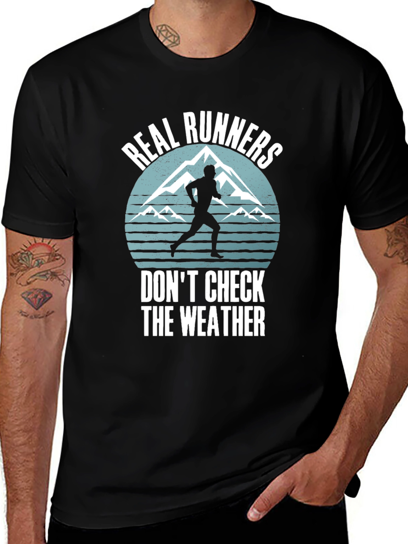 Variant 25 of Real Runners T-Shirt - Don't Check the Weather