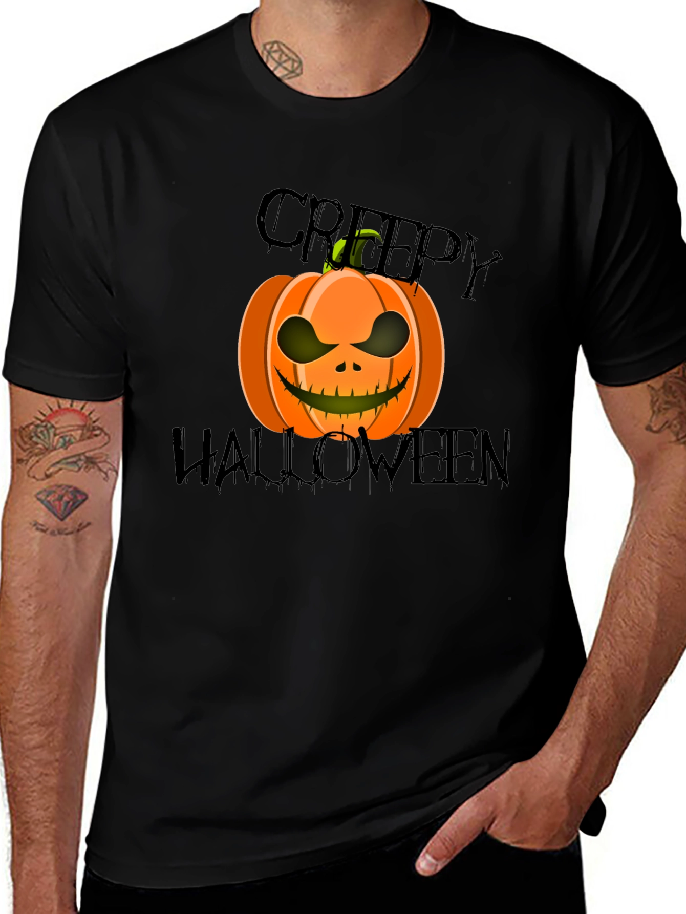 Creepy Halloween Pumpkin T-Shirt