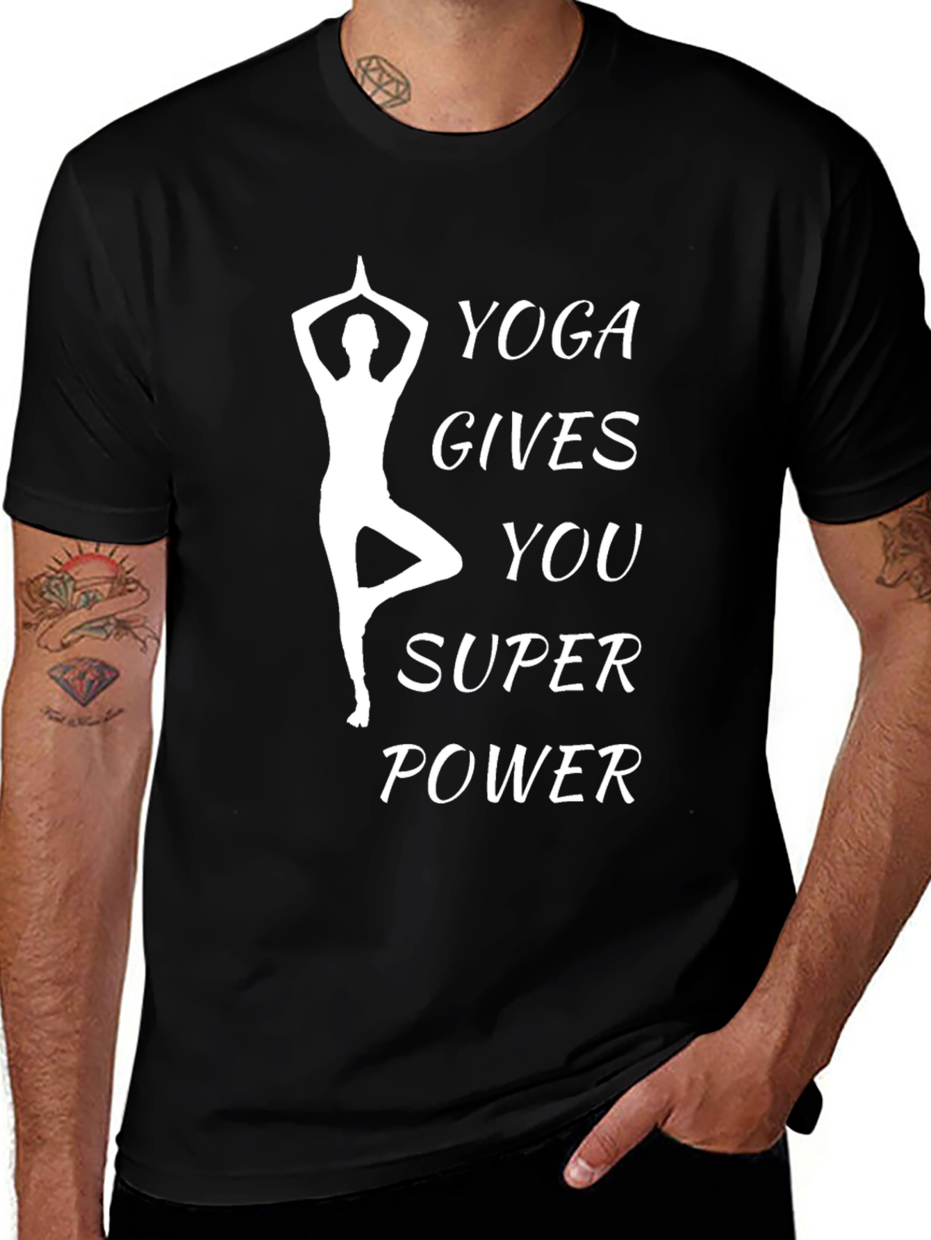 Variant 27 of Yoga Gives You Super Power T-Shirt
