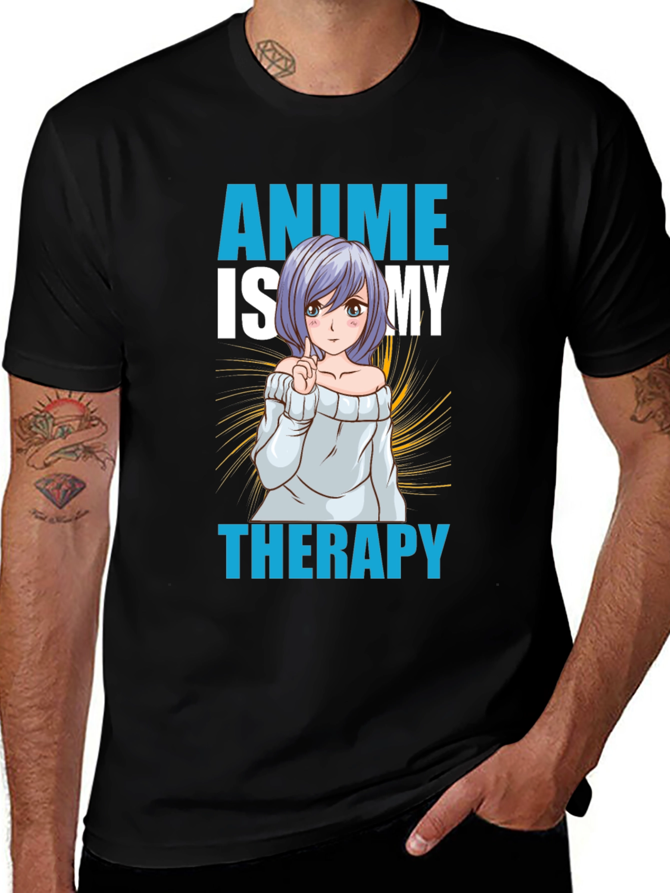 Variant 9 of Anime Is My Therapy Graphic Tee