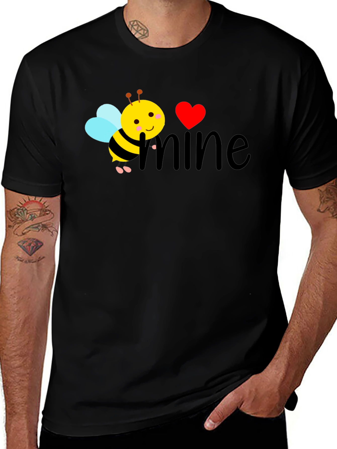 Variant 8 of Bee Mine Graphic Tee - Valentine's Day