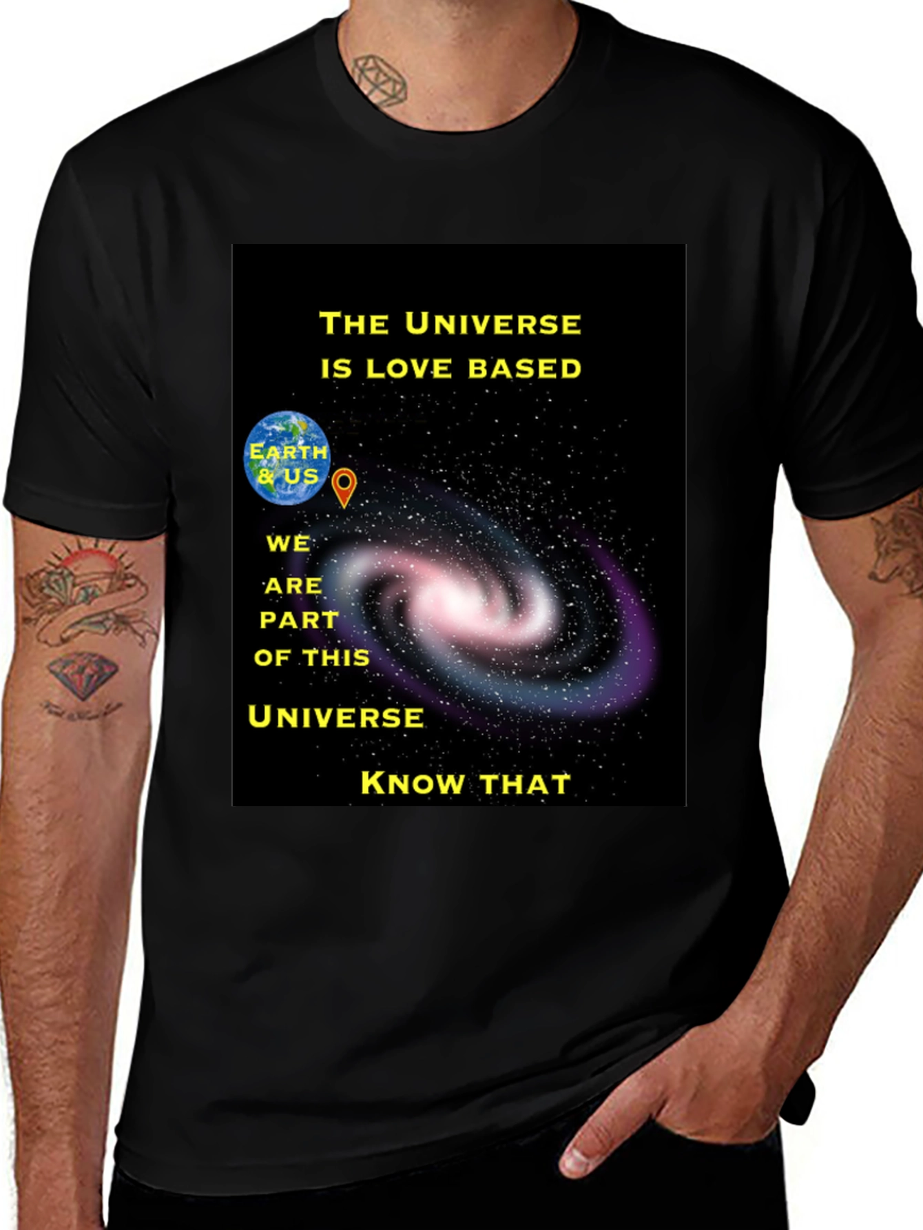 Variant 28 of Universe Love Based Graphic T-Shirt