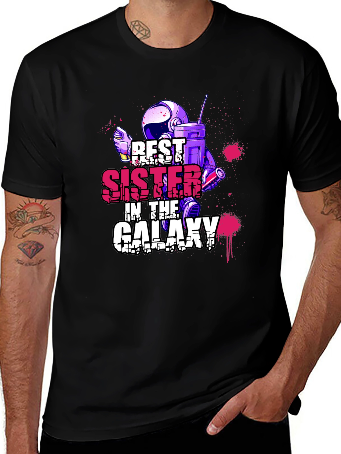 Variant 25 of Best Sister in the Galaxy Graphic T-Shirt