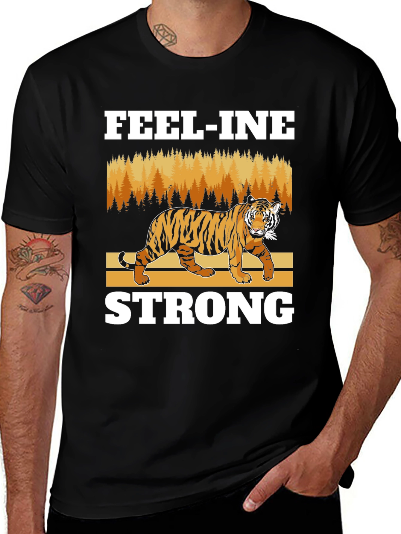 Variant 11 of Feel-ine Strong Tiger Graphic Tee