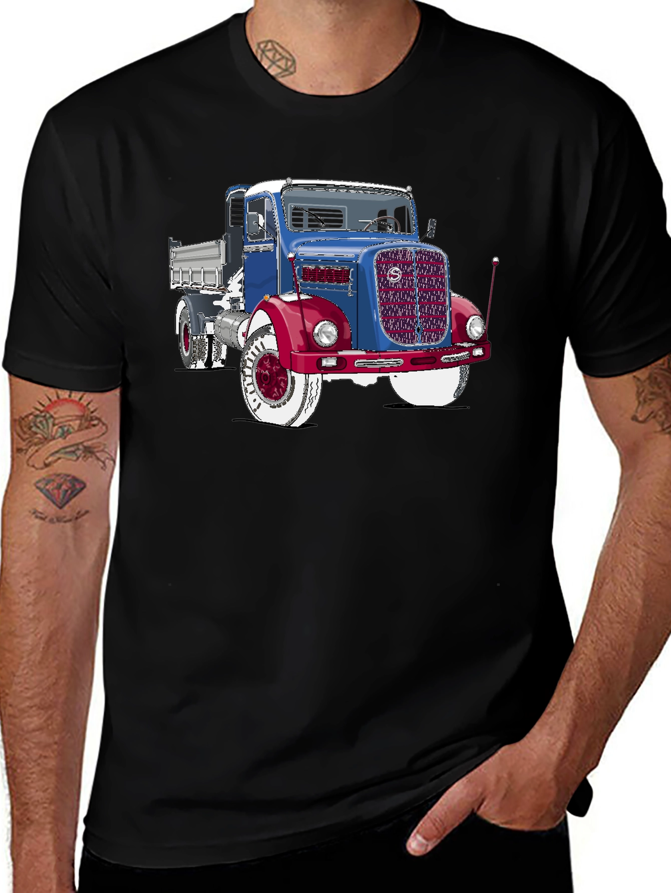 Variant 22 of Vintage Truck Graphic Tee - Classic Style