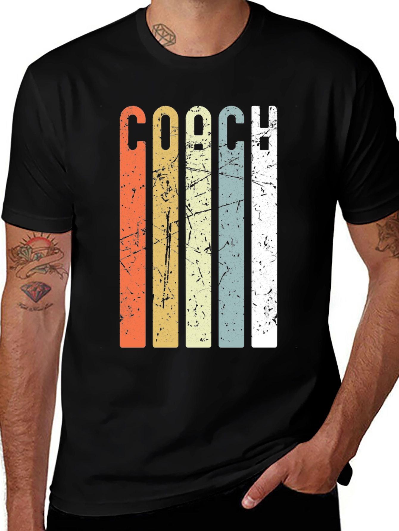 Variant 10 of Vintage Style Coach T-Shirt - Retro Athletic Design