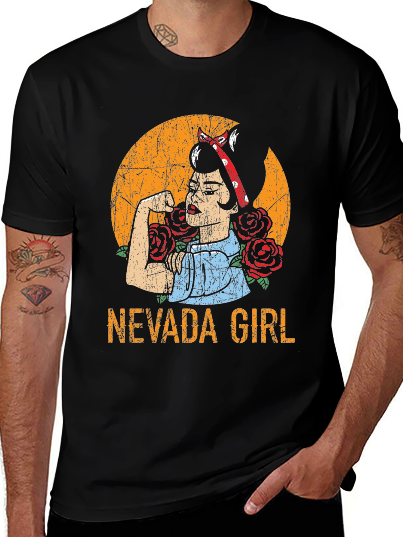 Nevada Girl Rosie the Riveter T-Shirt