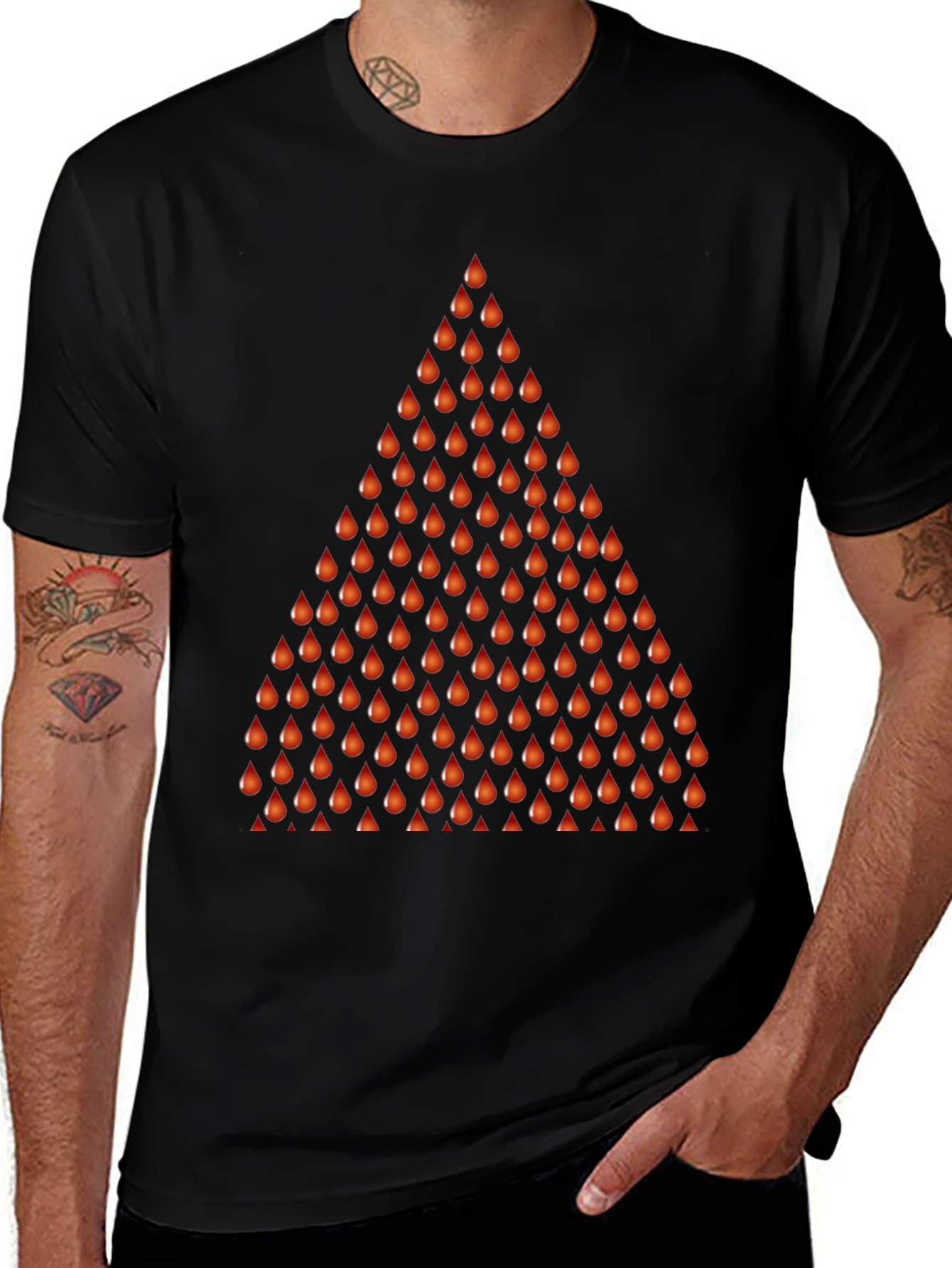 Variant 30 of Tomato Drop Triangle Graphic Tee