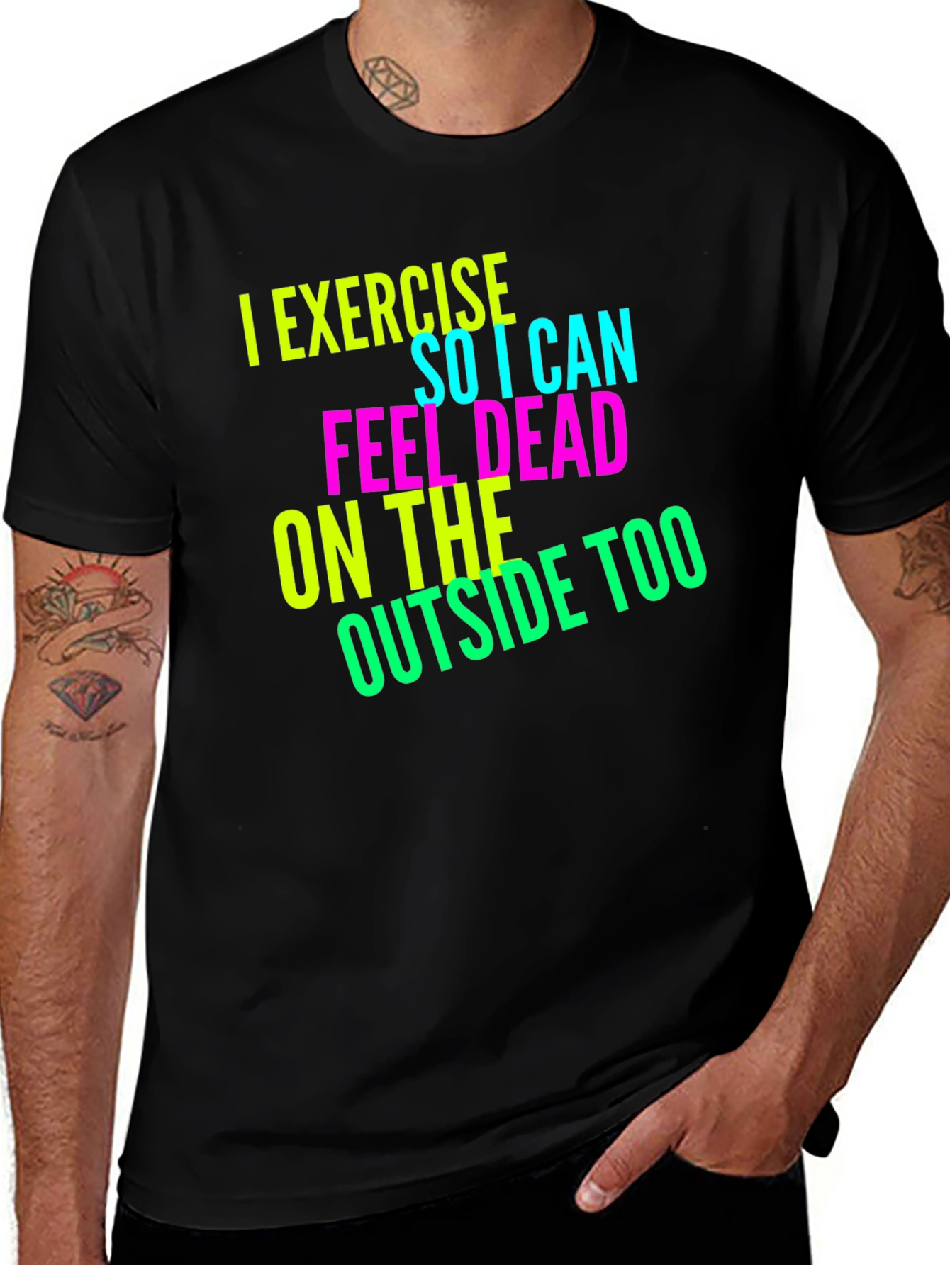 Variant 17 of Funny Exercise Sarcastic Tee