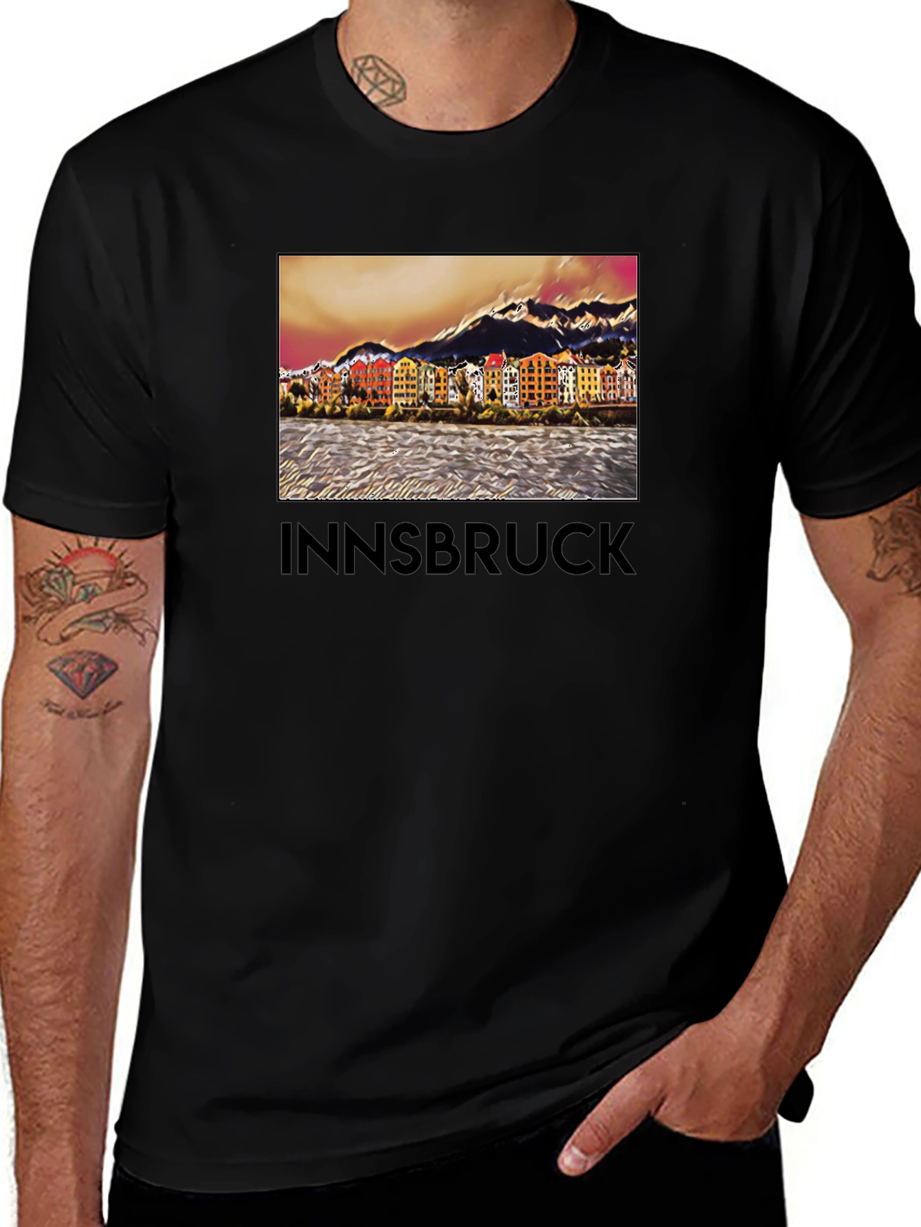 Variant 17 of Innsbruck Graphic T-Shirt - Cityscape Tee