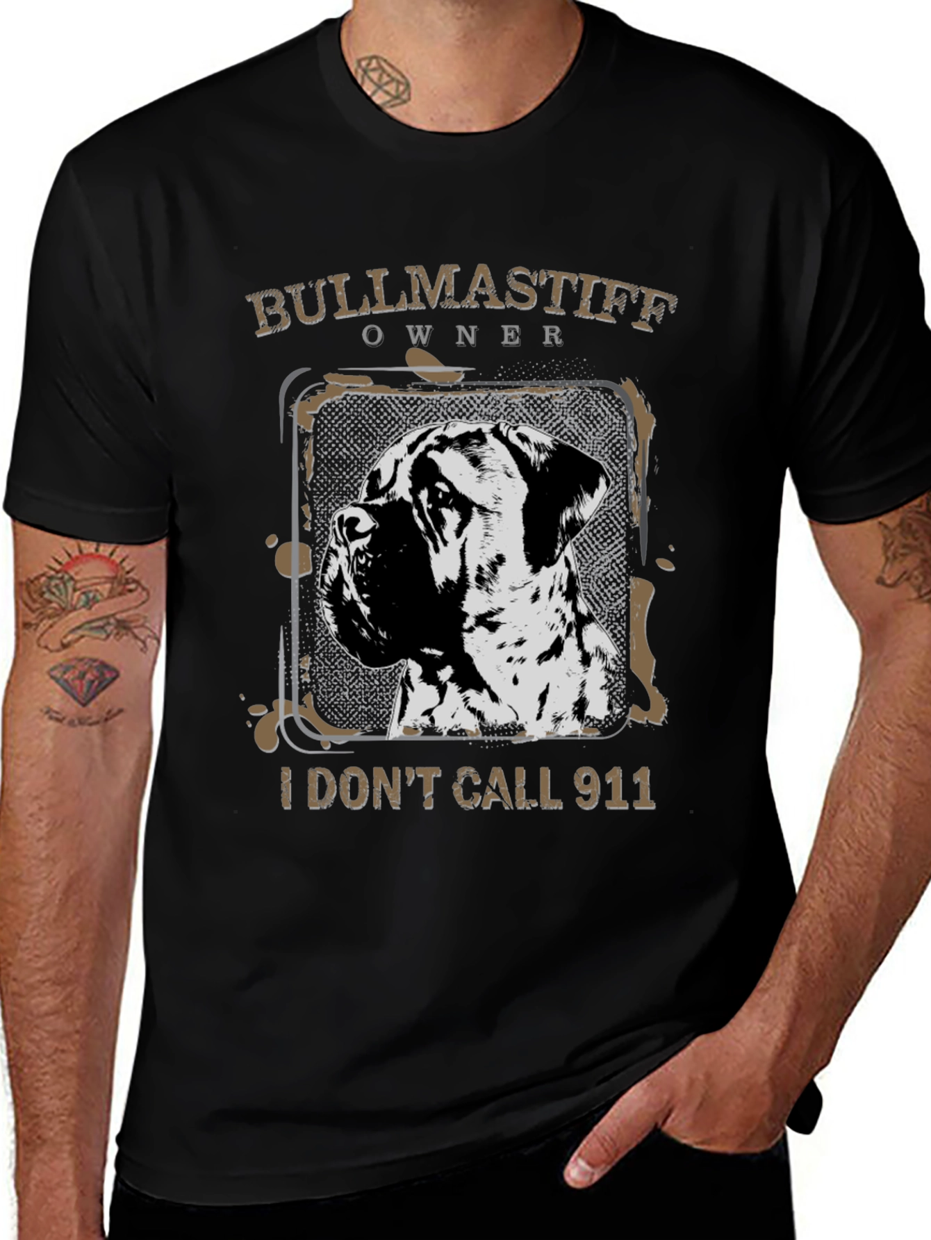 Bullmastiff Owner T-Shirt - I Don't Call 911
