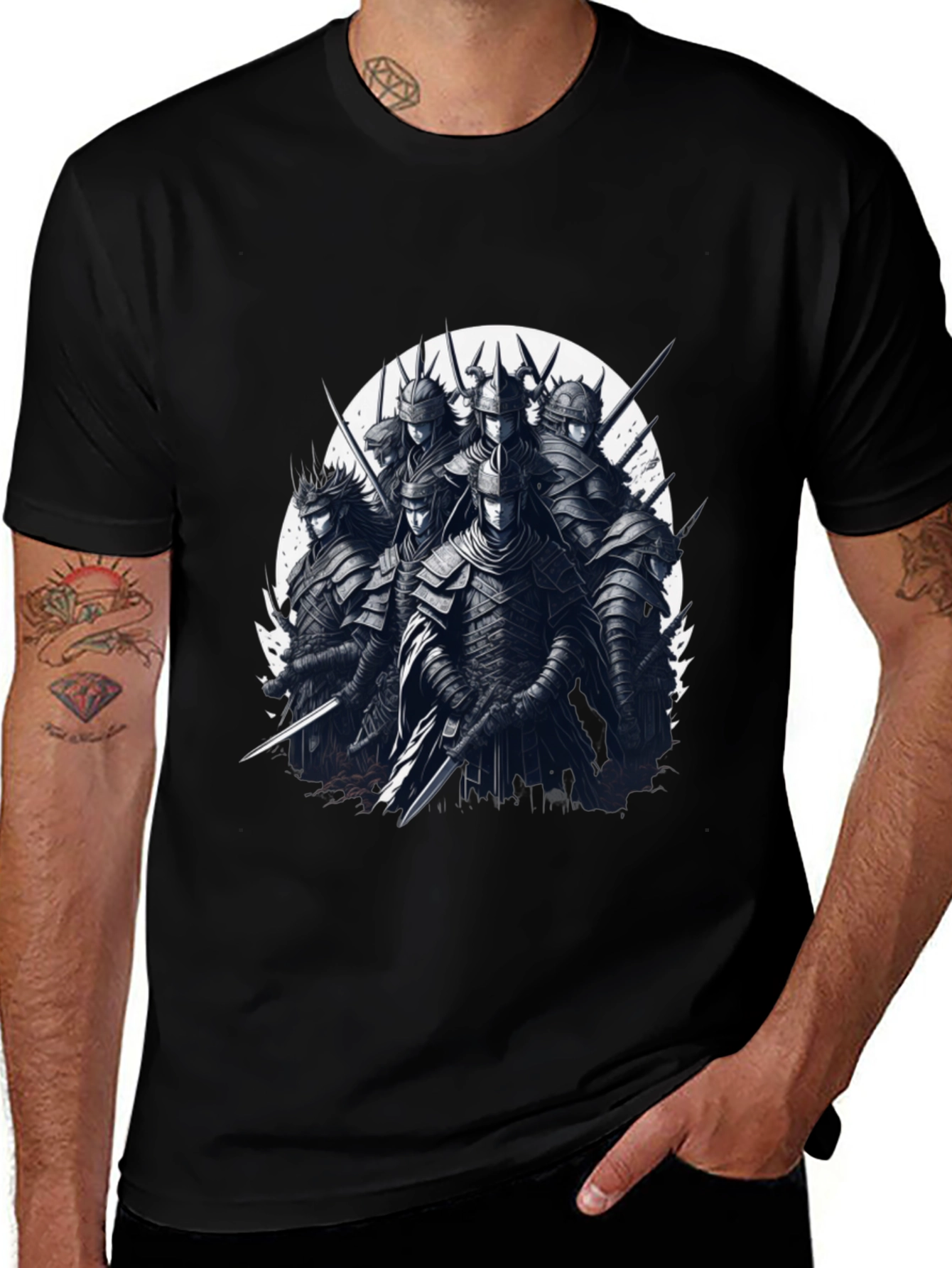 Variant 8 of Warrior Knights Graphic T-Shirt
