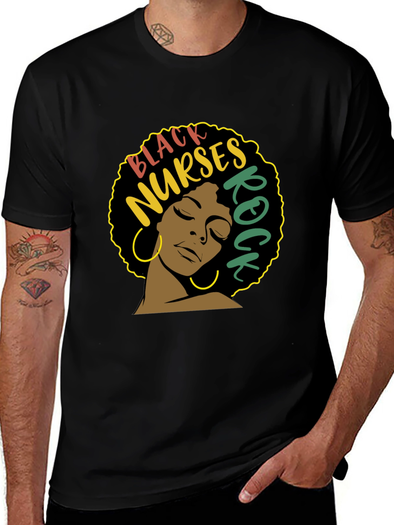 Black Black Nurses Rock T-Shirt - Nurse Appreciation main image
