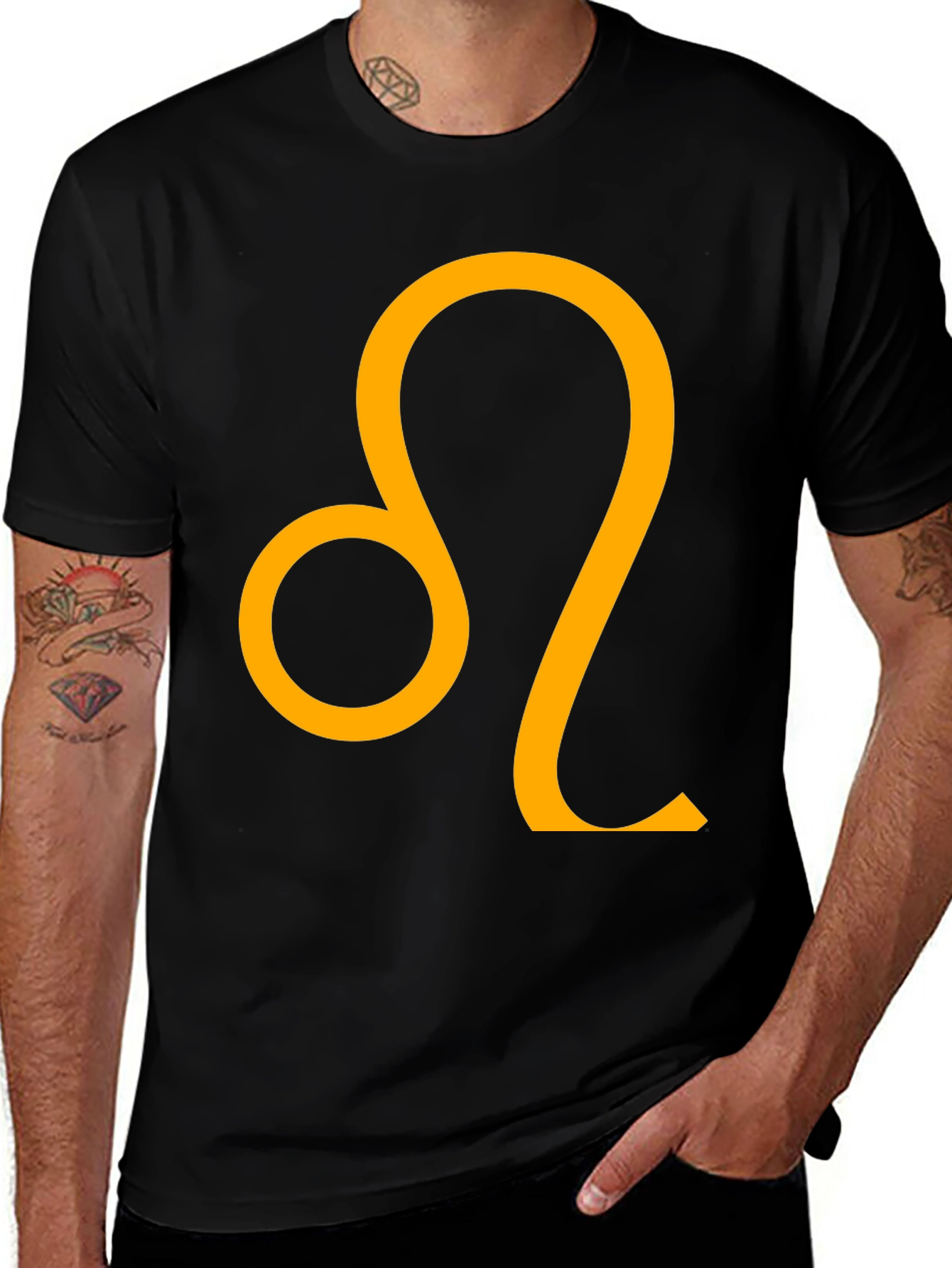Variant 6 of Leo Zodiac Sign Black T-Shirt