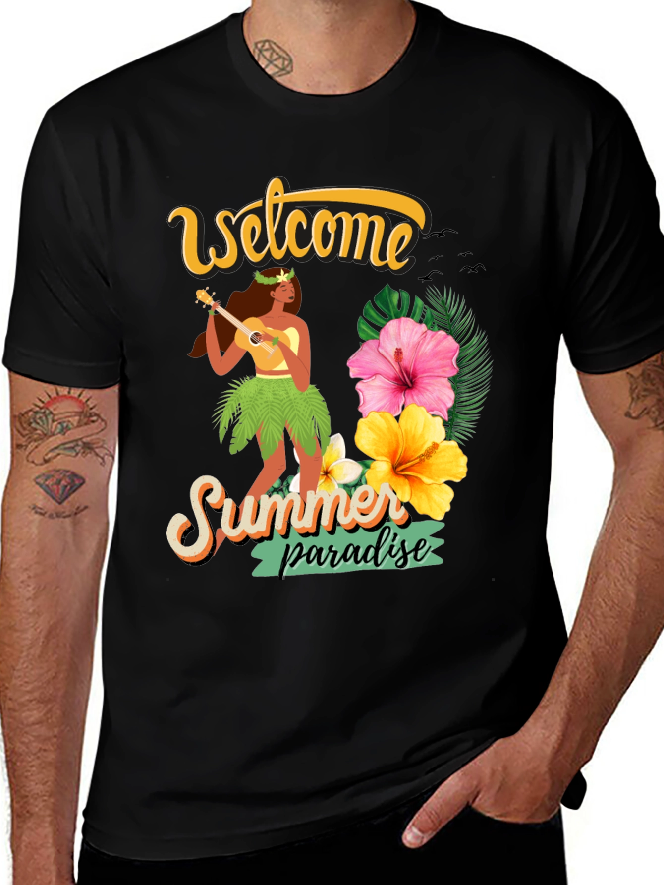 Variant 13 of Welcome Summer Paradise Graphic Tee