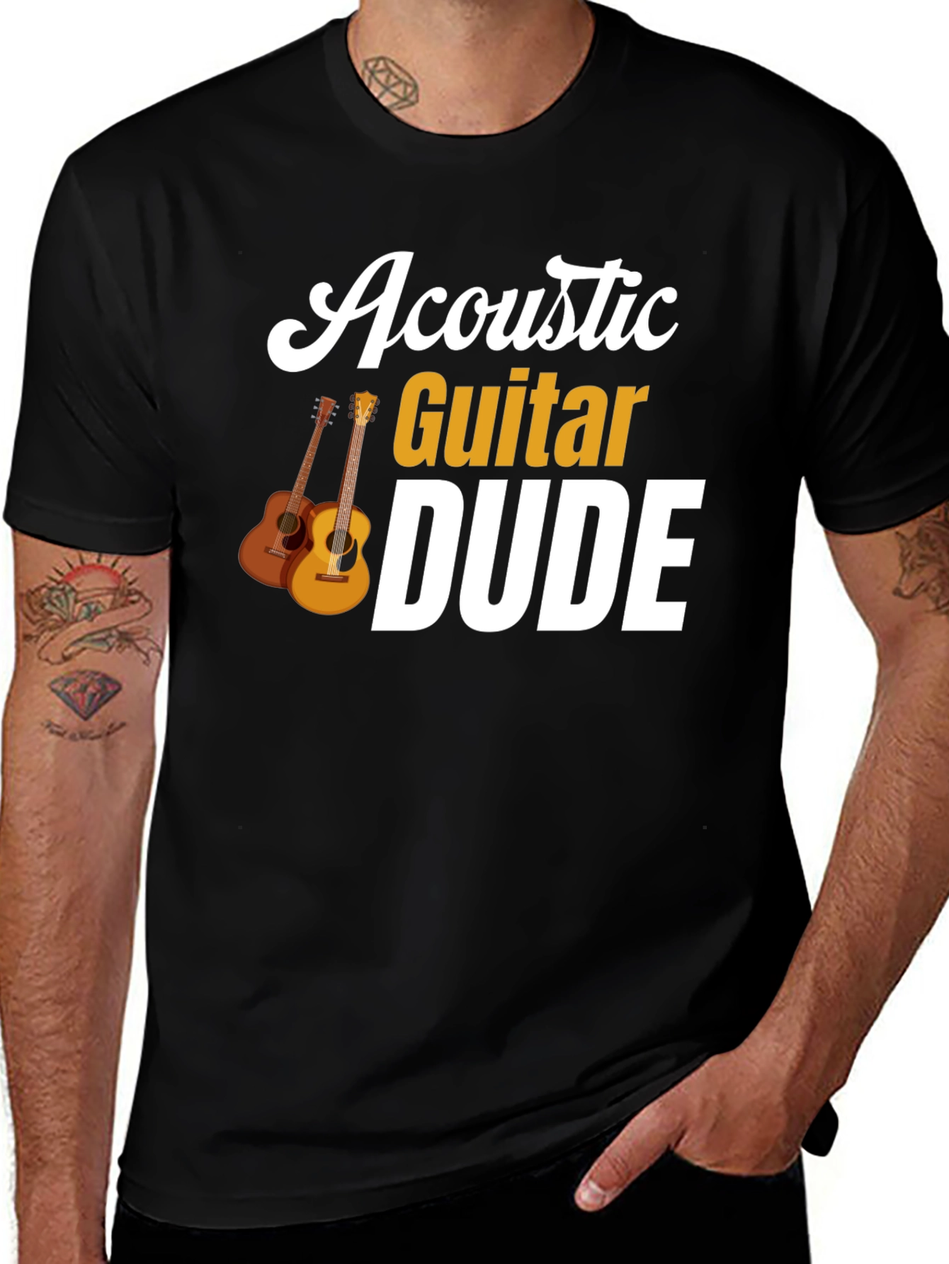 Variant 19 of Acoustic Guitar Dude T-Shirt