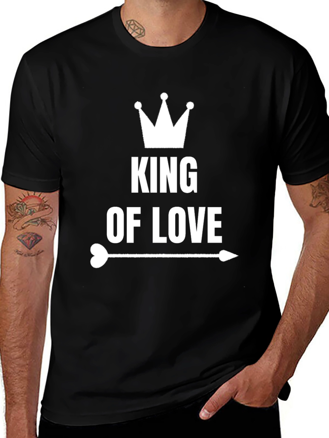 Variant 7 of King of Love Graphic T-Shirt - Mens Tee