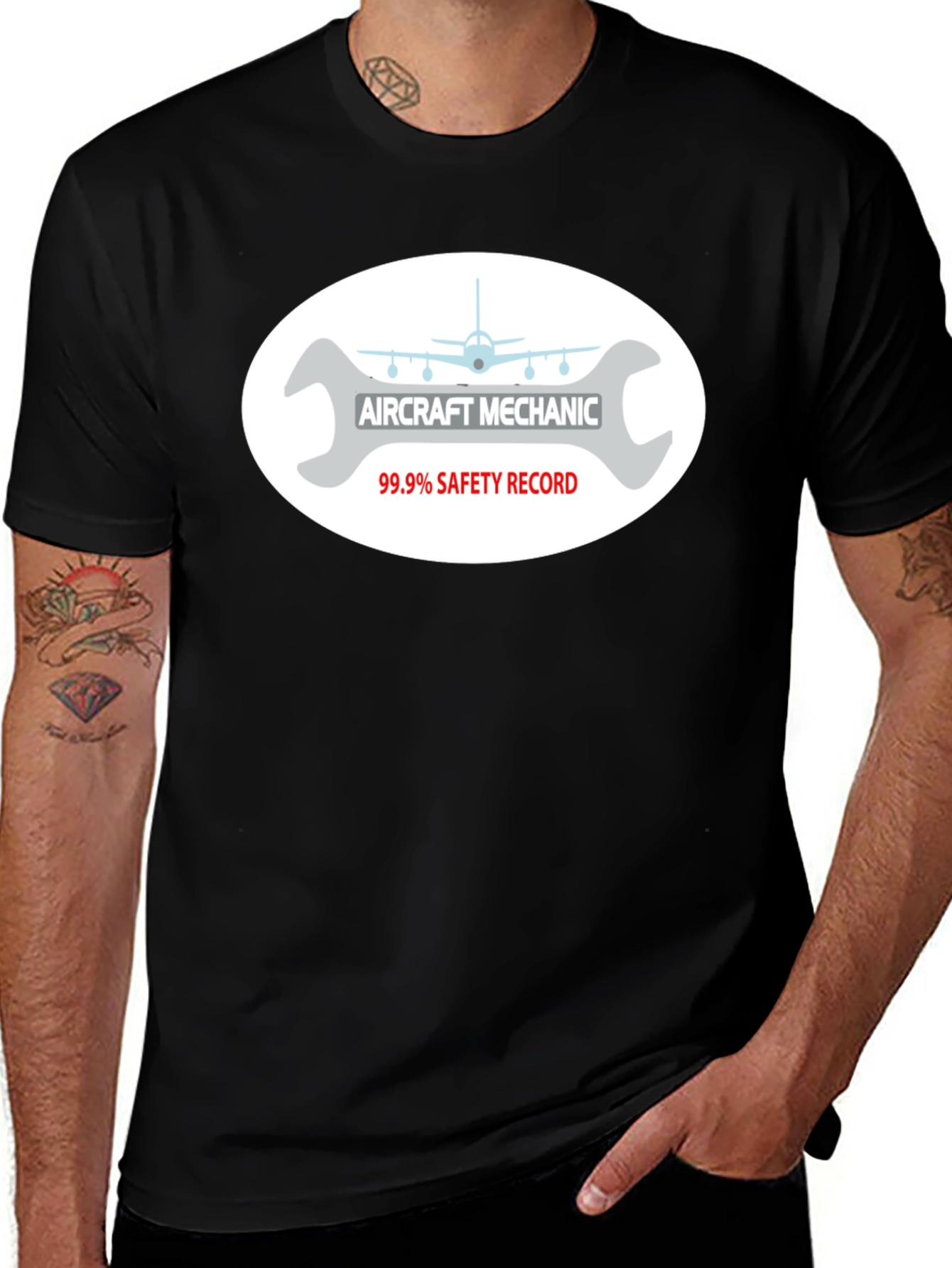 Aircraft Mechanic T-Shirt - 99.9% Safety Record