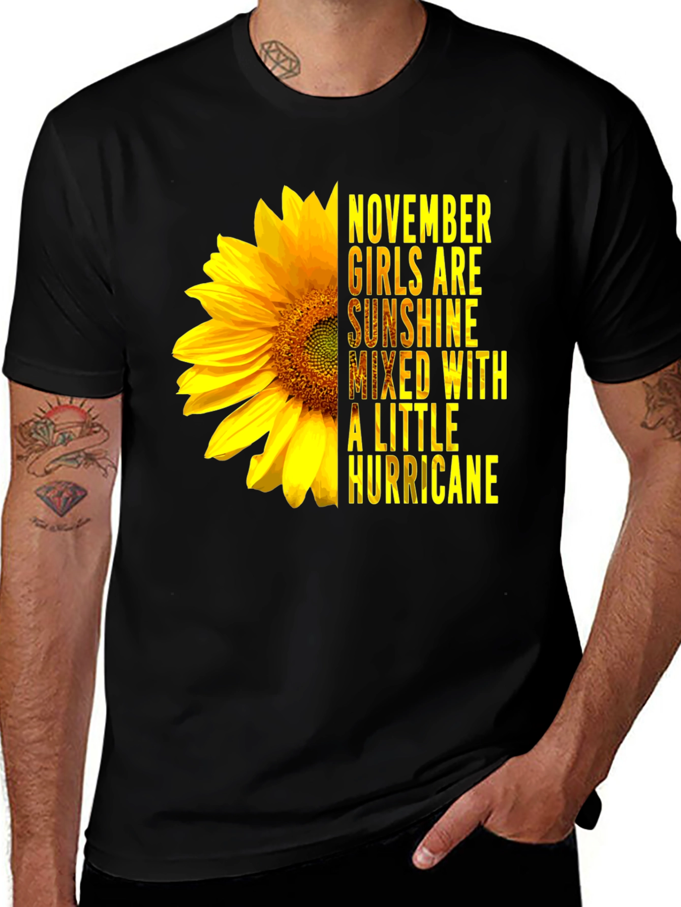 Variant 20 of November Girls Sunflower Graphic Tee