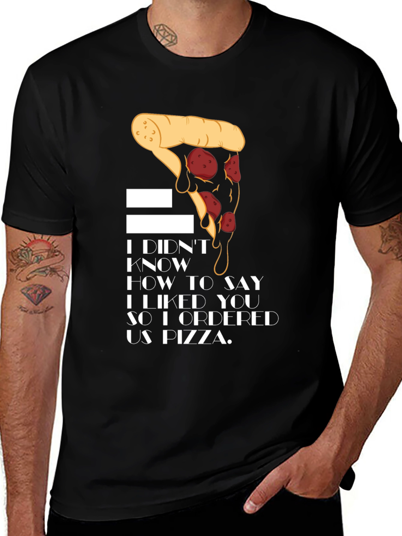 Variant 13 of Pizza Lover T-Shirt - I Ordered Us Pizza