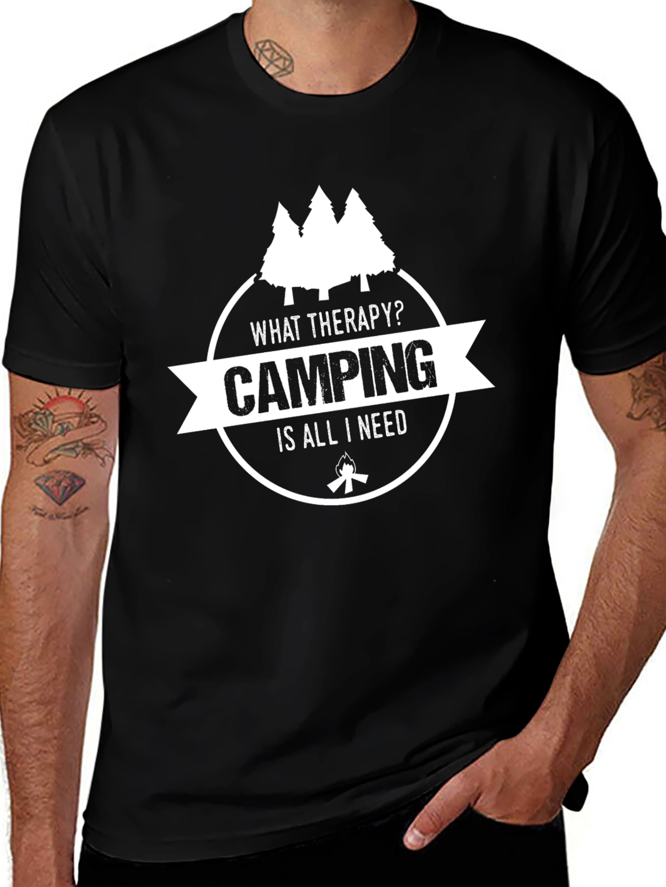 Variant 22 of Camping Therapy Graphic T-Shirt