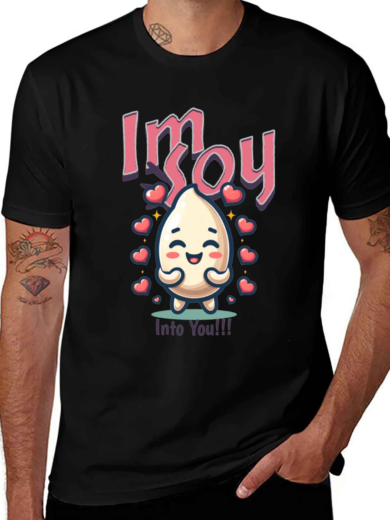 Variant 13 of I'm Soy Into You T-Shirt - Cute Food Pun