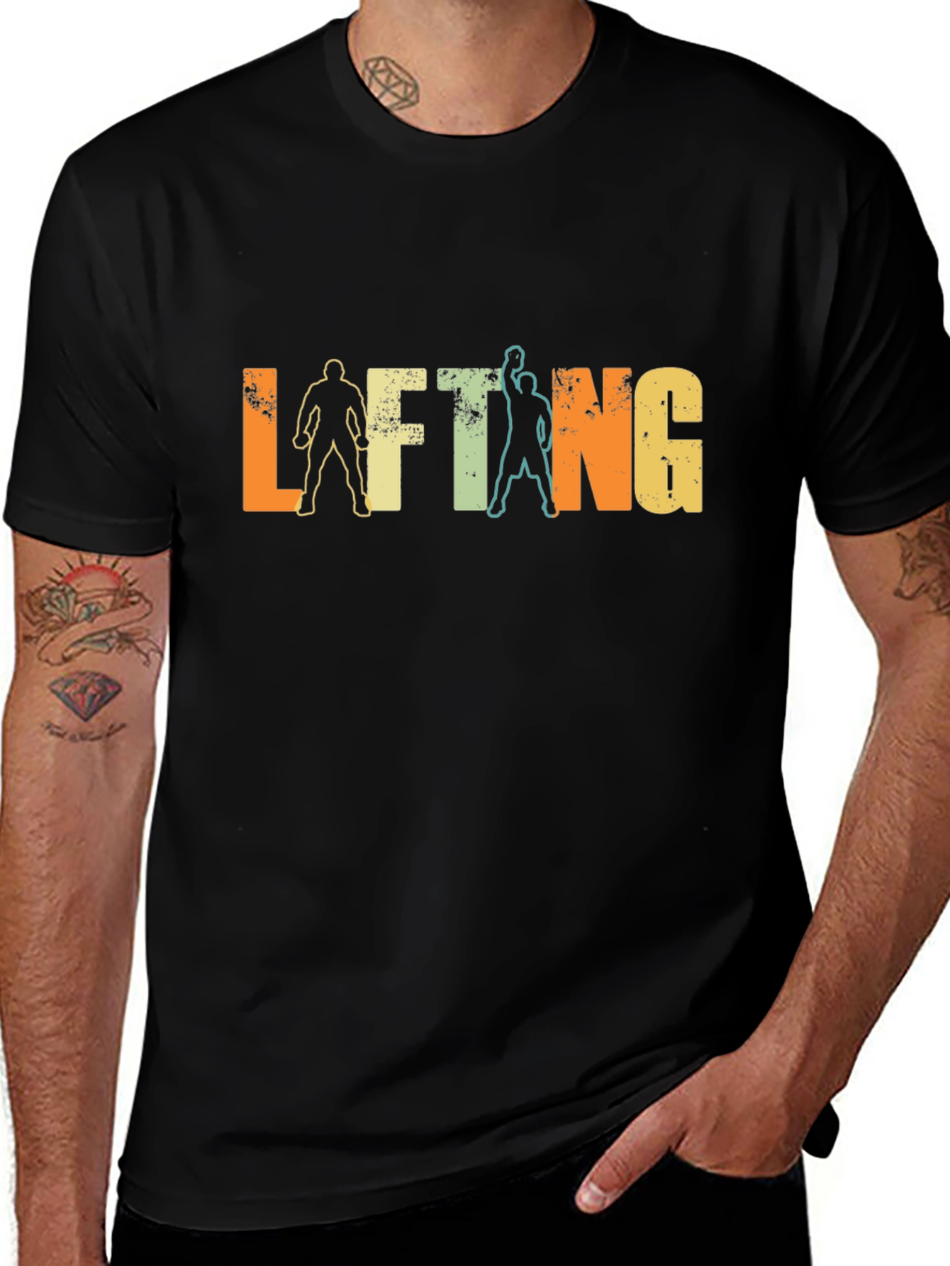 Variant 21 of Retro Lifting Graphic T-Shirt