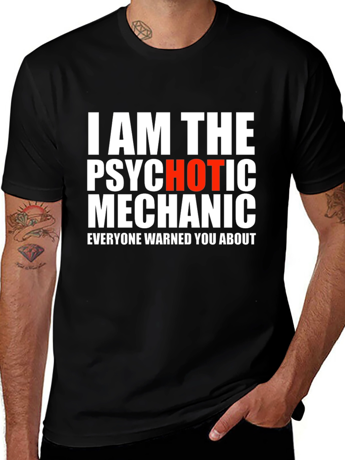 Variant 16 of Psychotic Mechanic T-Shirt - Funny Statement Tee