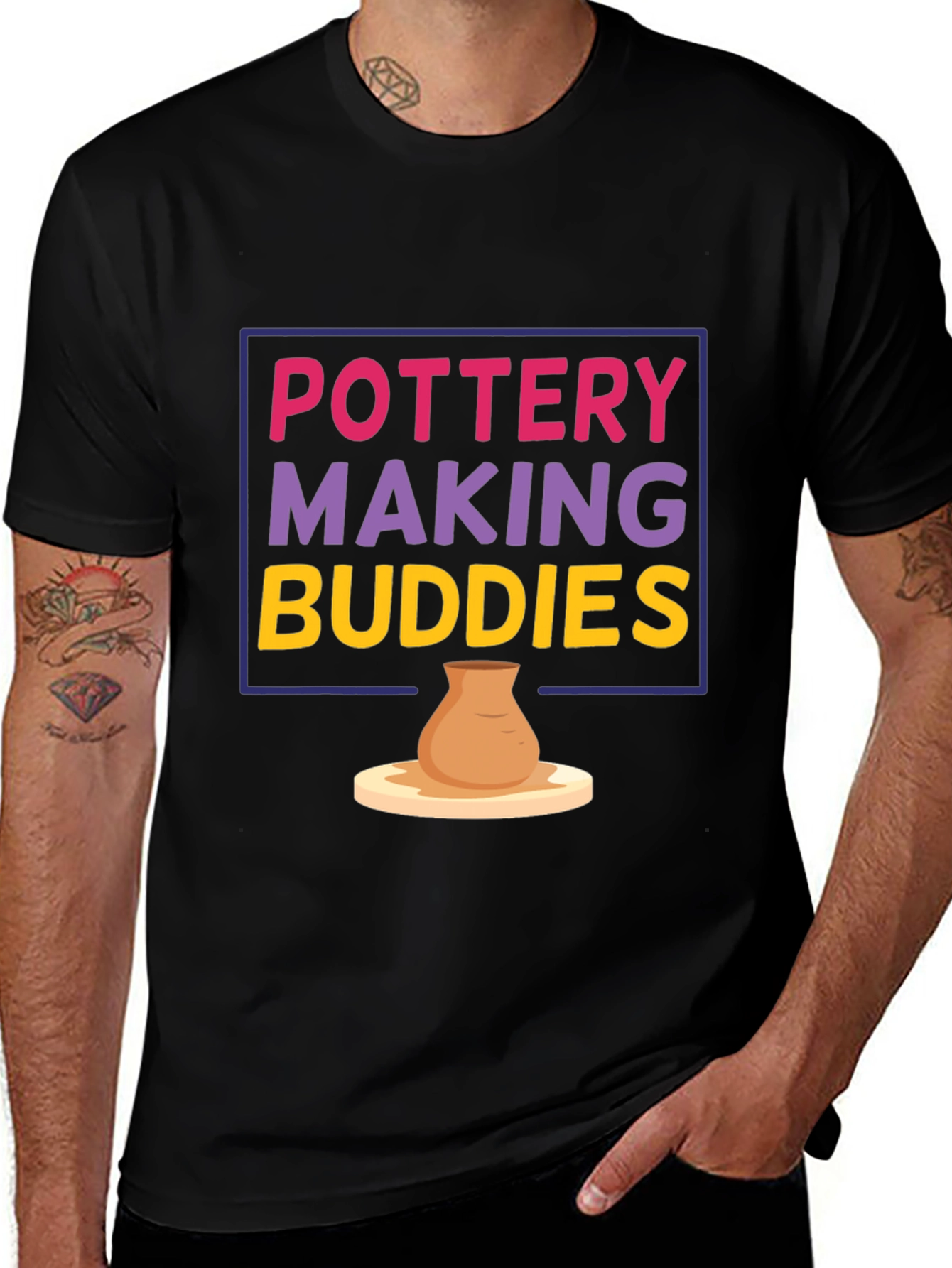 Variant 6 of Pottery Making Buddies Graphic T-Shirt